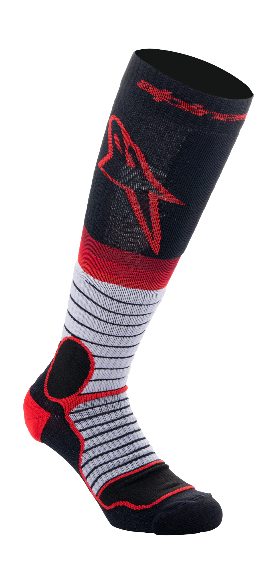 Alpinestars Motocross Socks MX PRO - Black / Grey / Red