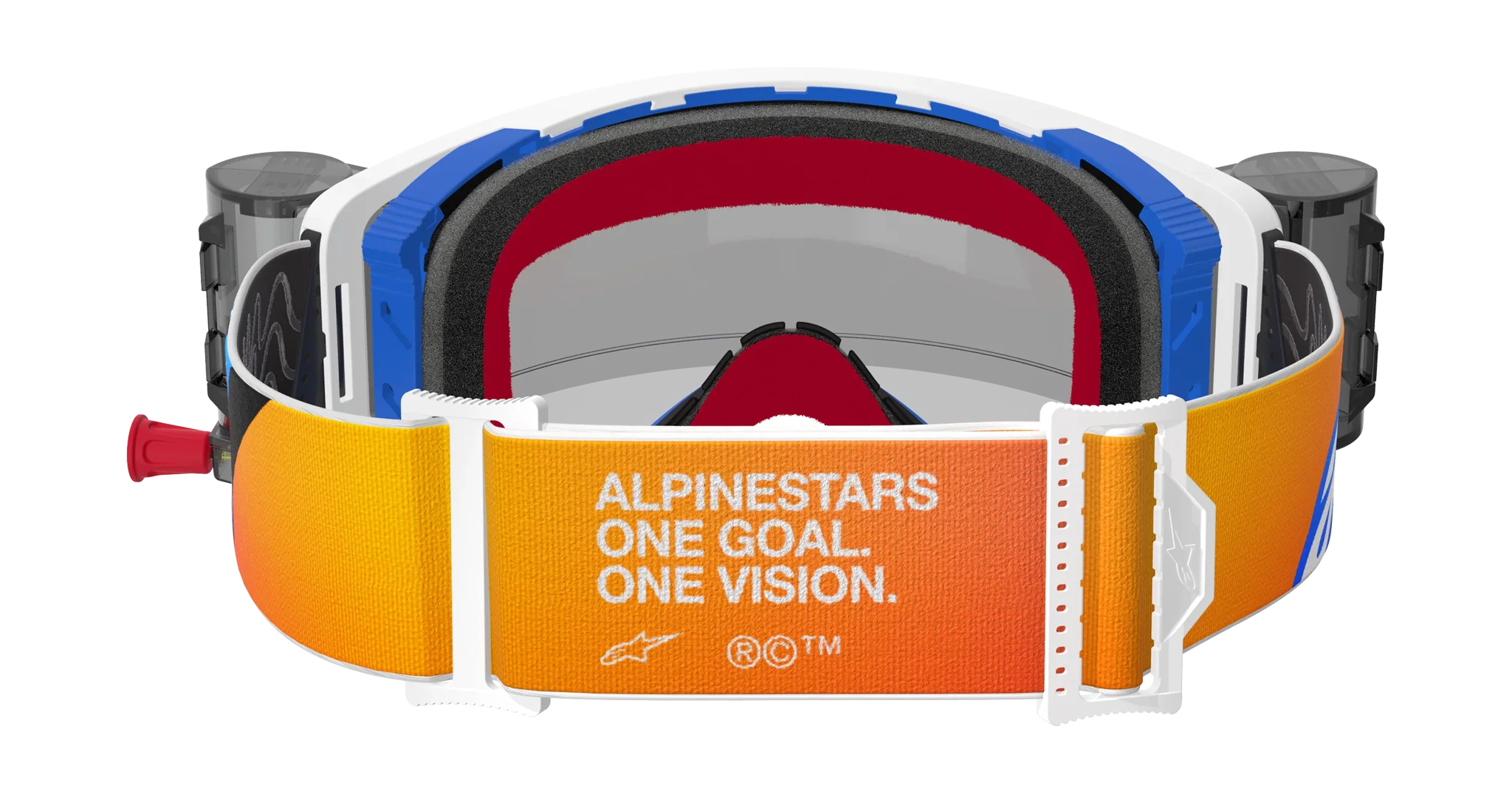 Alpinestars Motocross Goggle Roll-Off Supertech Corp - Blue / Orange - Clear