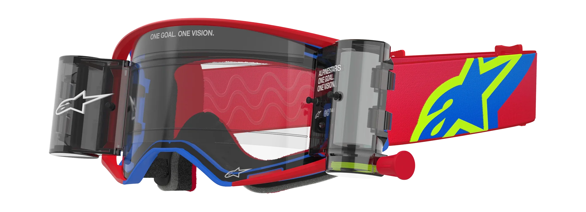 Alpinestars Motocross Goggle Roll-Off Supertech Corp - Red / Blue - Clear