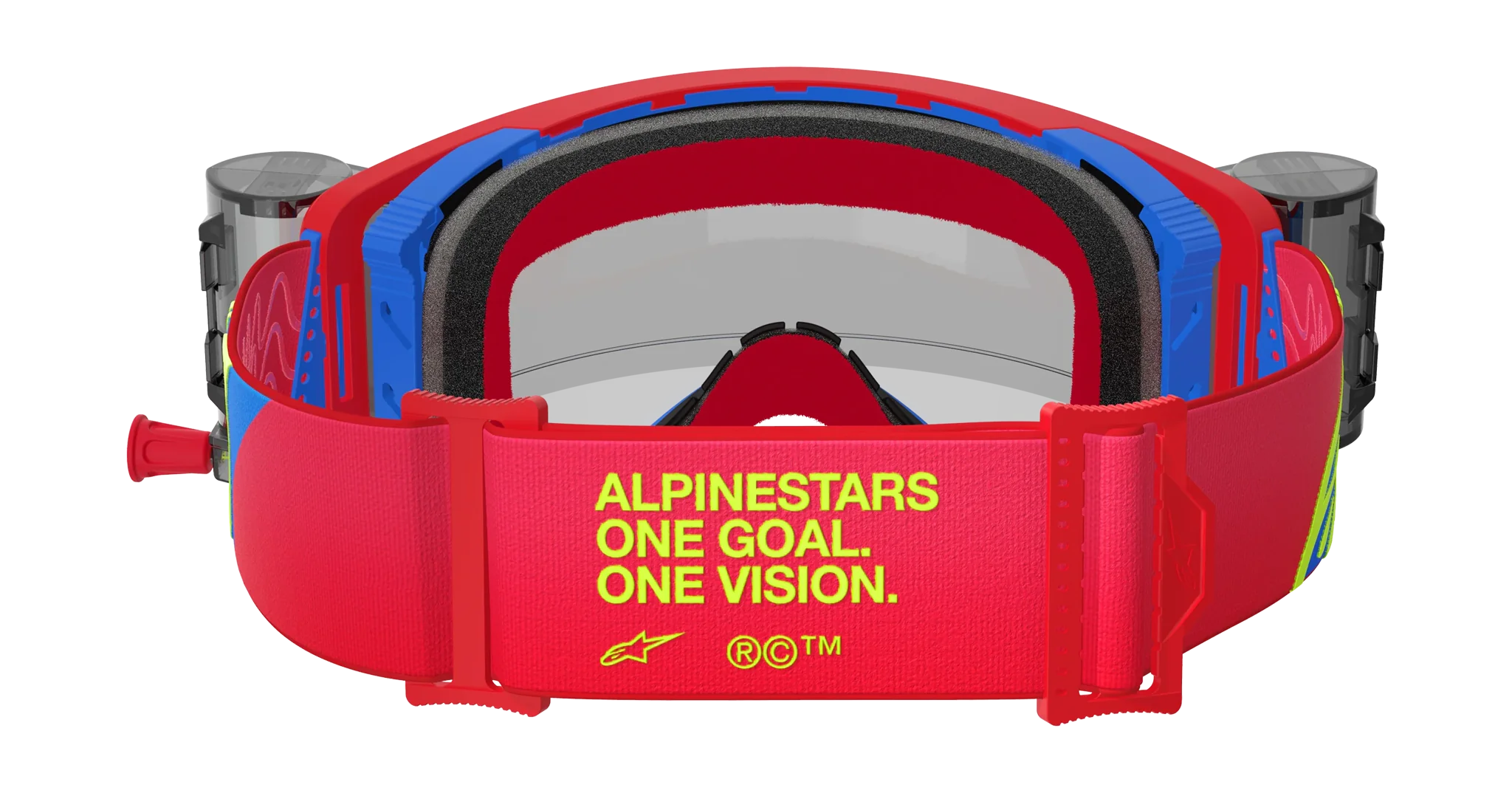 Alpinestars Motocross Goggle Roll-Off Supertech Corp - Red / Blue - Clear