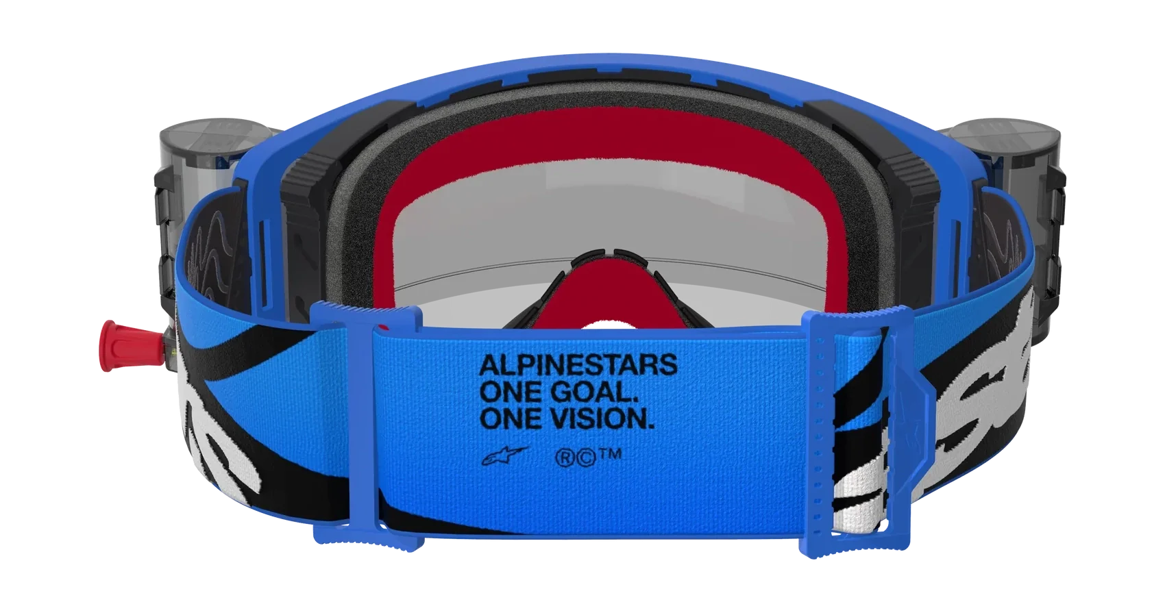 Alpinestars Motocross Goggle Roll-Off Supertech Stream - Blue - Clear