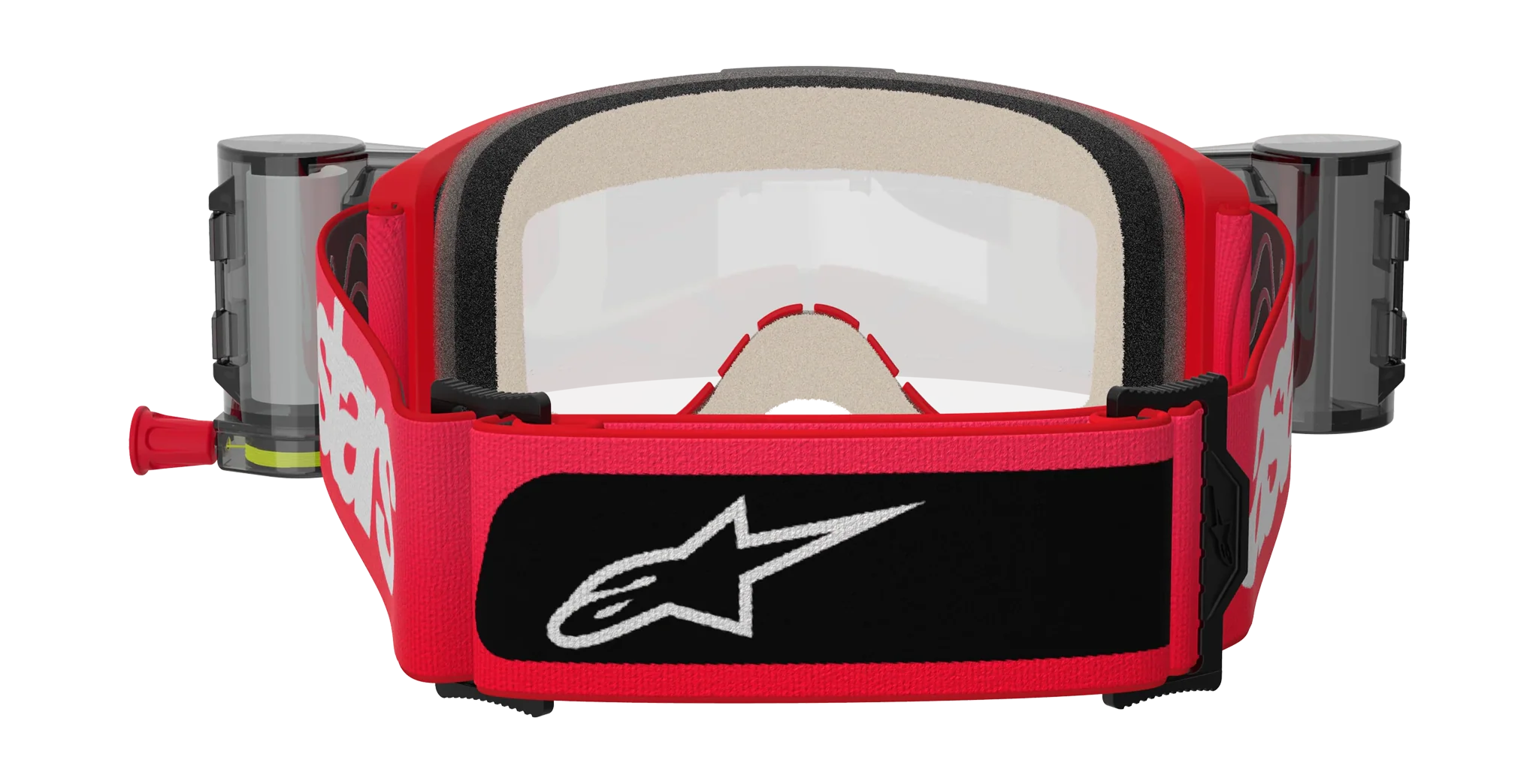 Alpinestars Motocross Goggle Roll-Off Vision 5 Blaze - Red - Clear