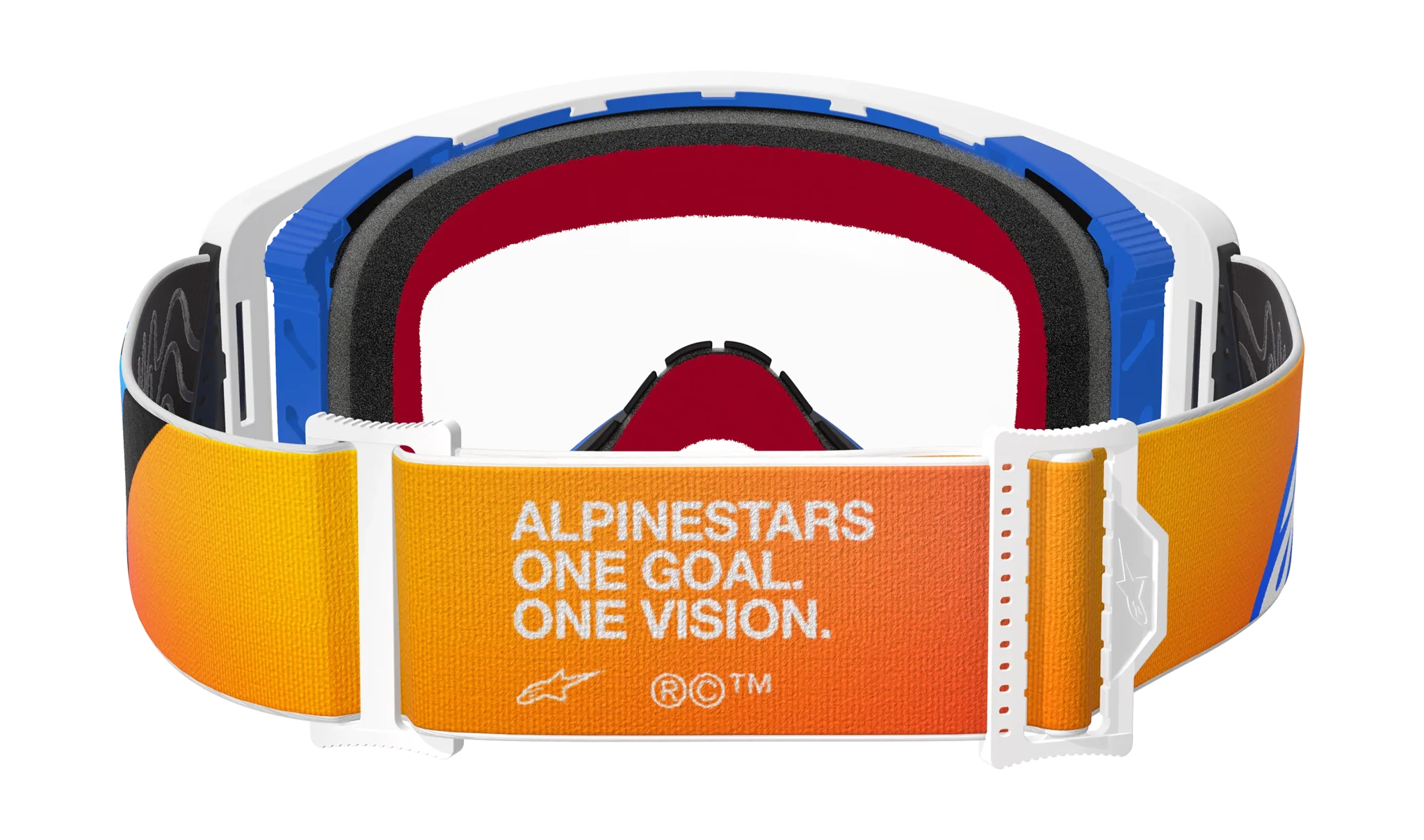 Alpinestars Motocross Goggle Supertech Corp - Blue / Orange - Clear