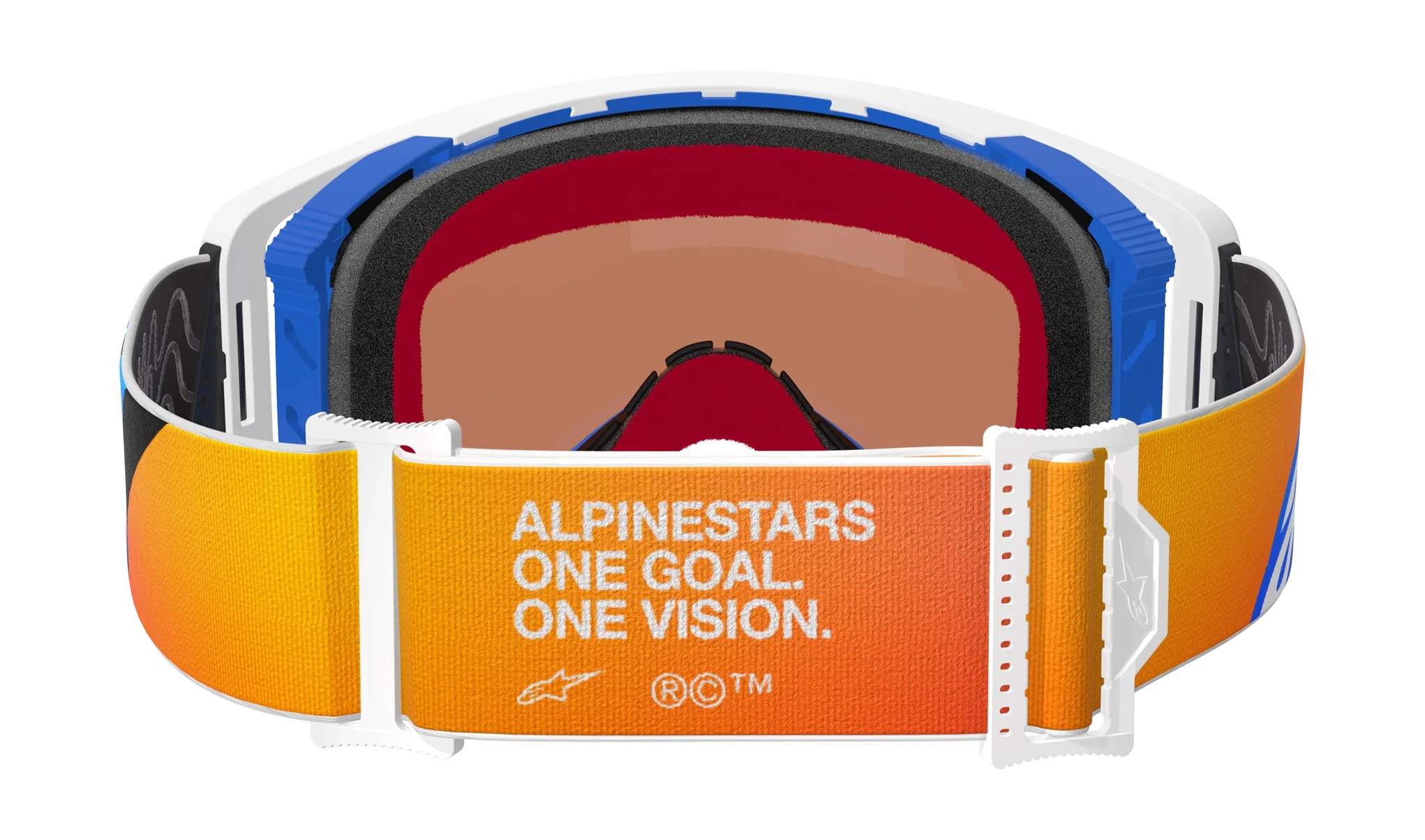 Alpinestars Motocross Goggle Supertech Corp - Blue / Orange - Mirror Blue