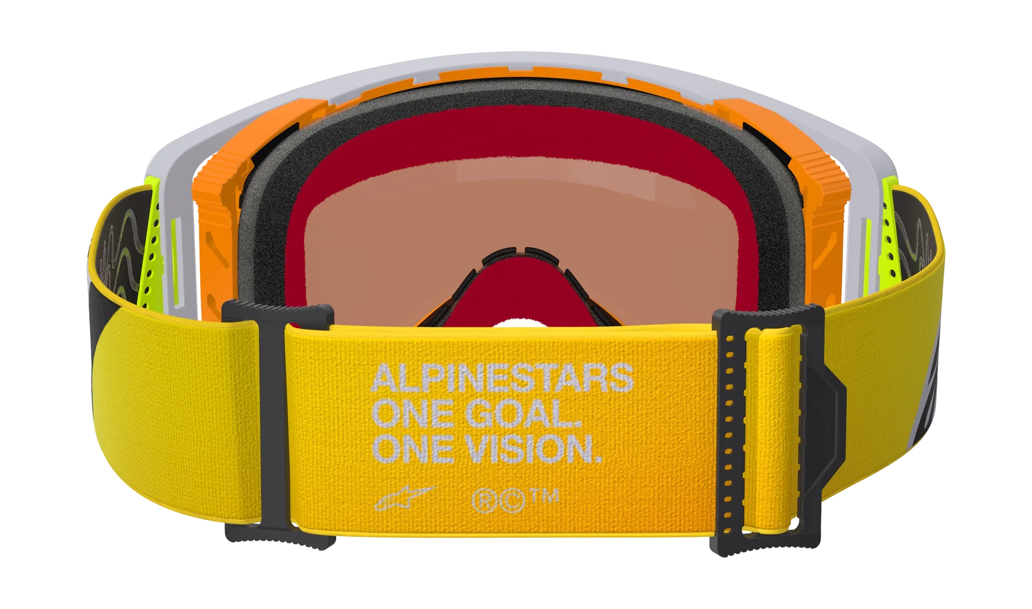 Alpinestars Motocross Goggle Supertech Corp - Fluo Yellow / Grey - Mirror Red