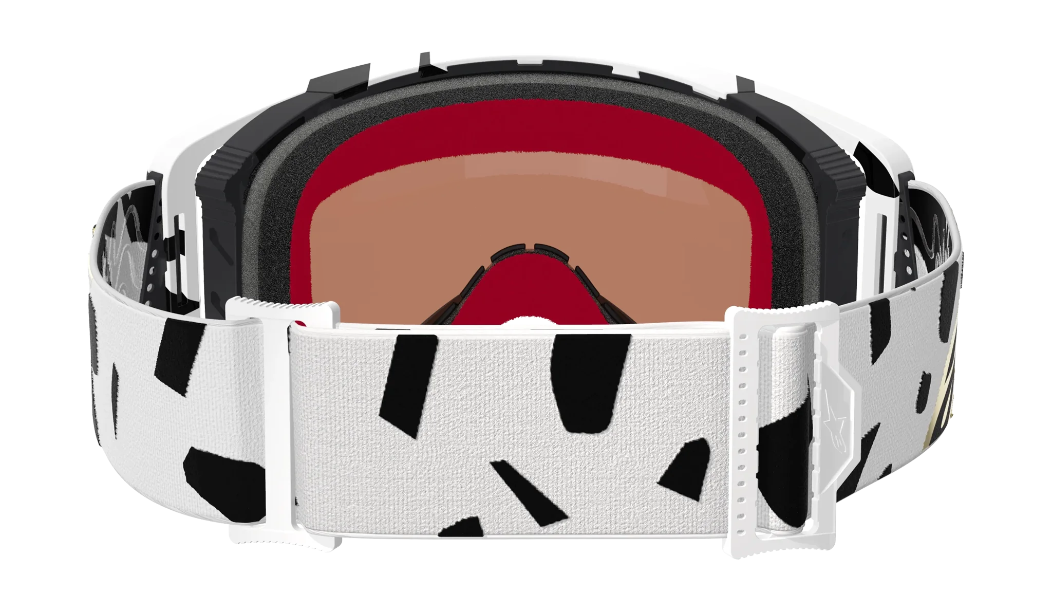 Alpinestars Motocross Goggle Supertech Corp - White / Gold - Mirror Gold