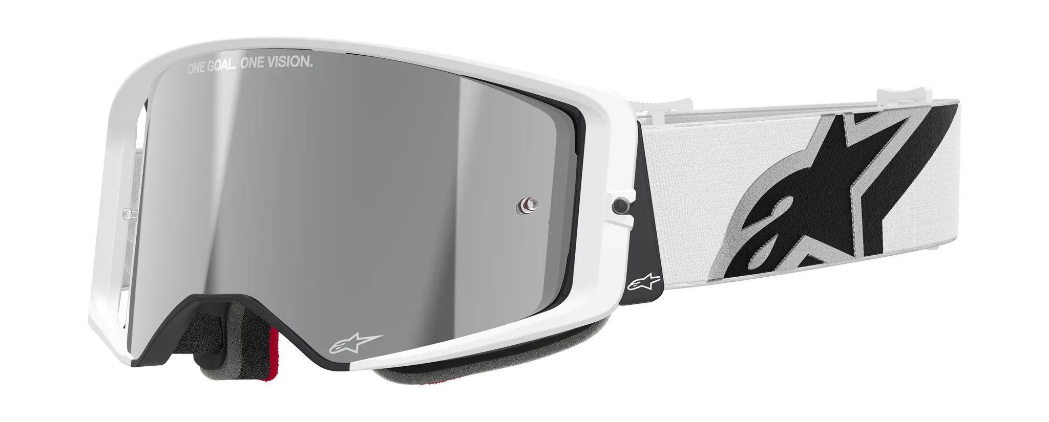 Alpinestars Motocross Goggle Supertech Corp - White - Mirror Silver