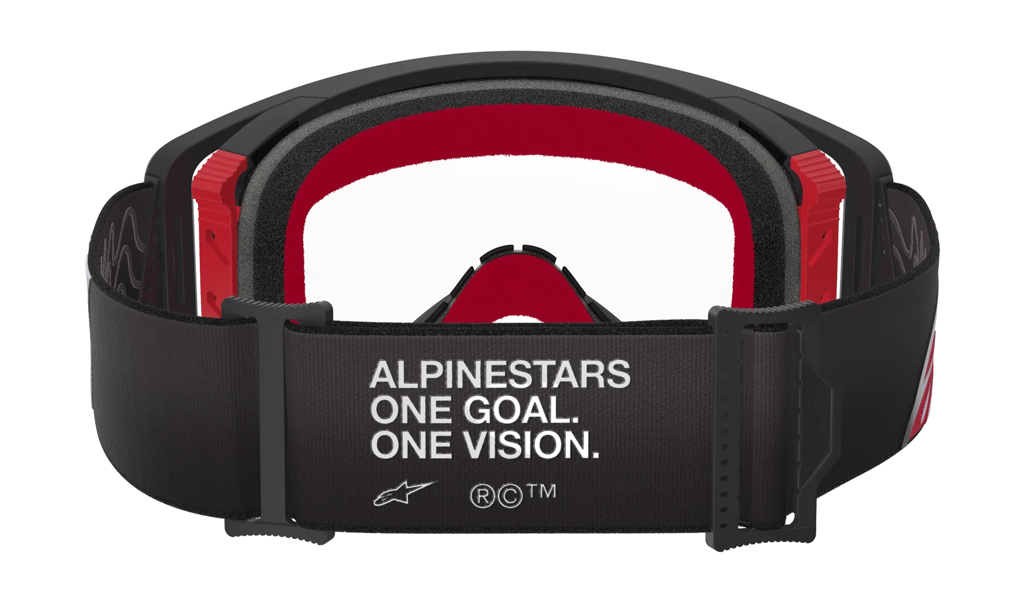 Alpinestars Motocross Goggle Supertech Corp - Black / Red - Clear