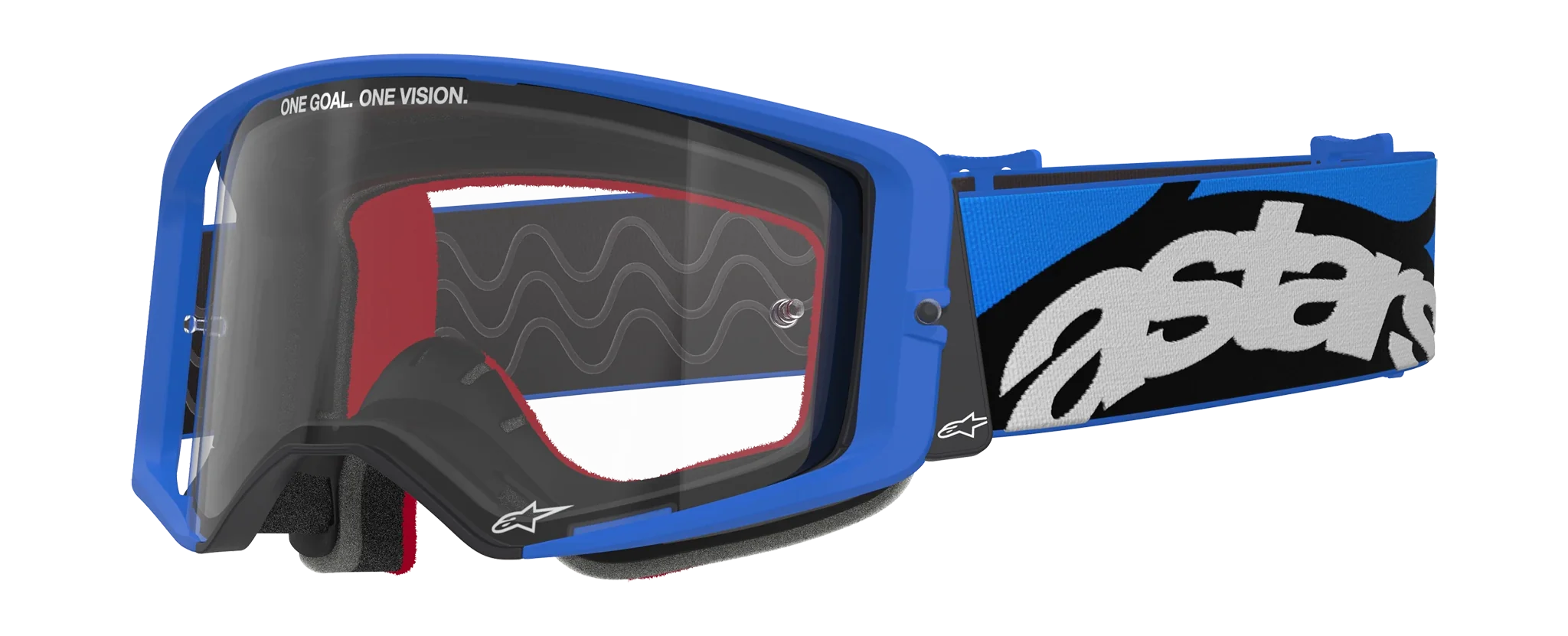 Alpinestars Motocross Goggle Supertech Stream - Blue - Clear