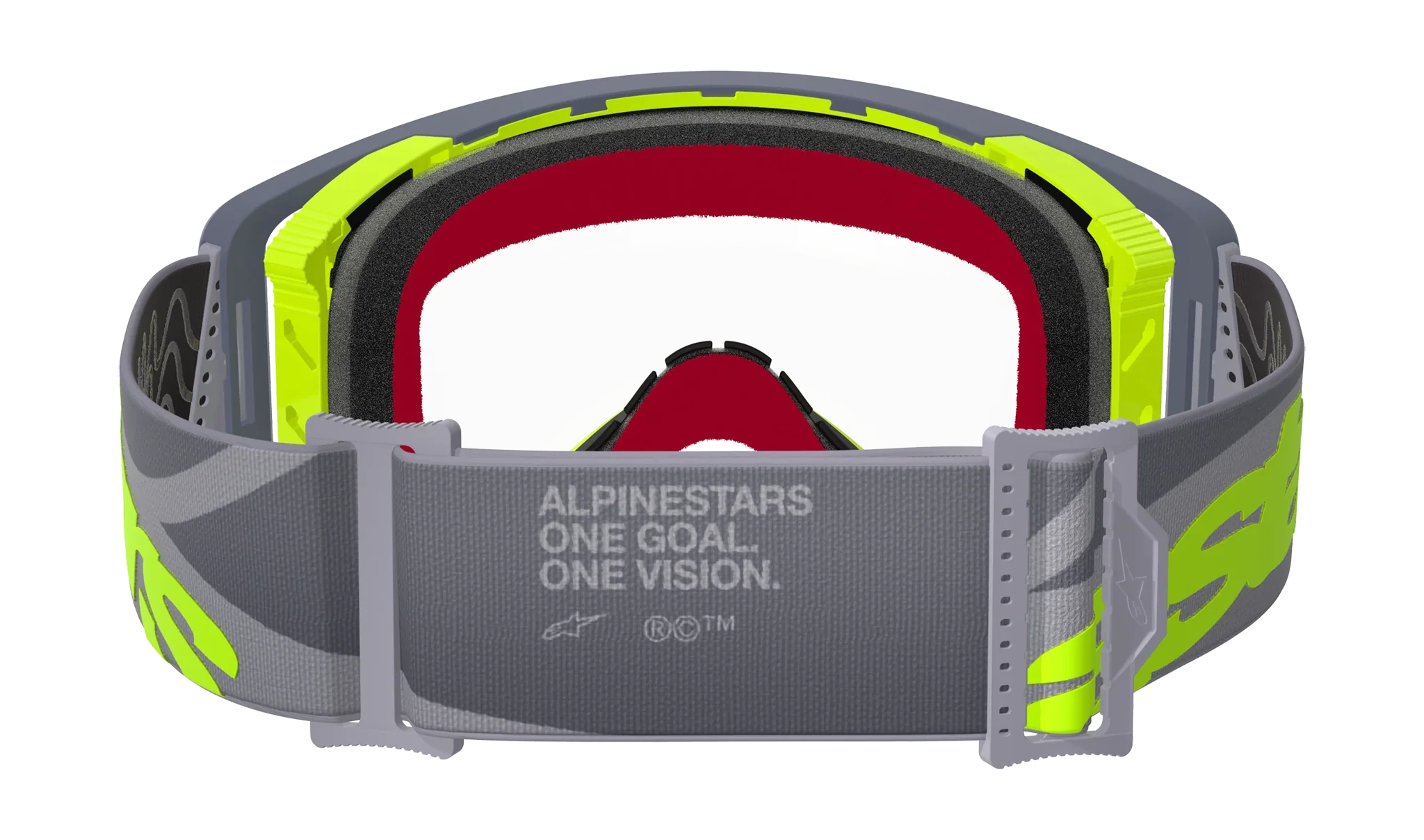 Alpinestars Motocross Goggle Supertech Stream - Grey / Yellow / Black - Clear