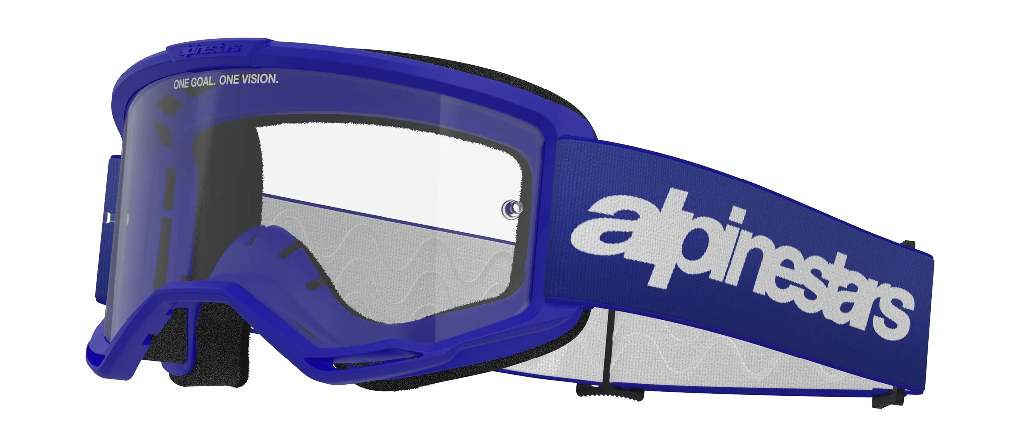 Alpinestars Motocross Goggle Vision 3 Wordmark - Blue - Clear