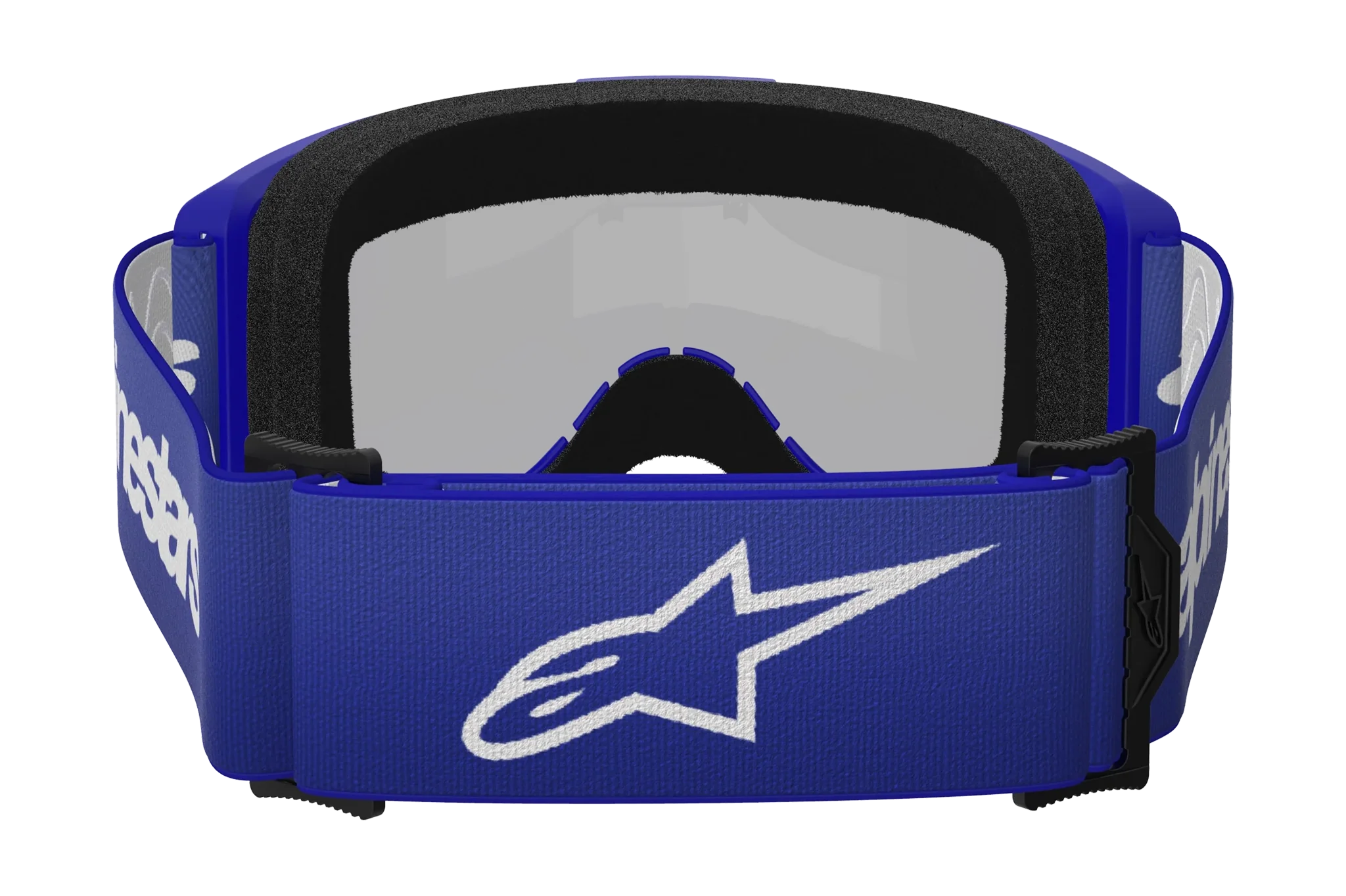 Alpinestars Motocross Goggle Vision 3 Wordmark - Blue - Mirror Silver
