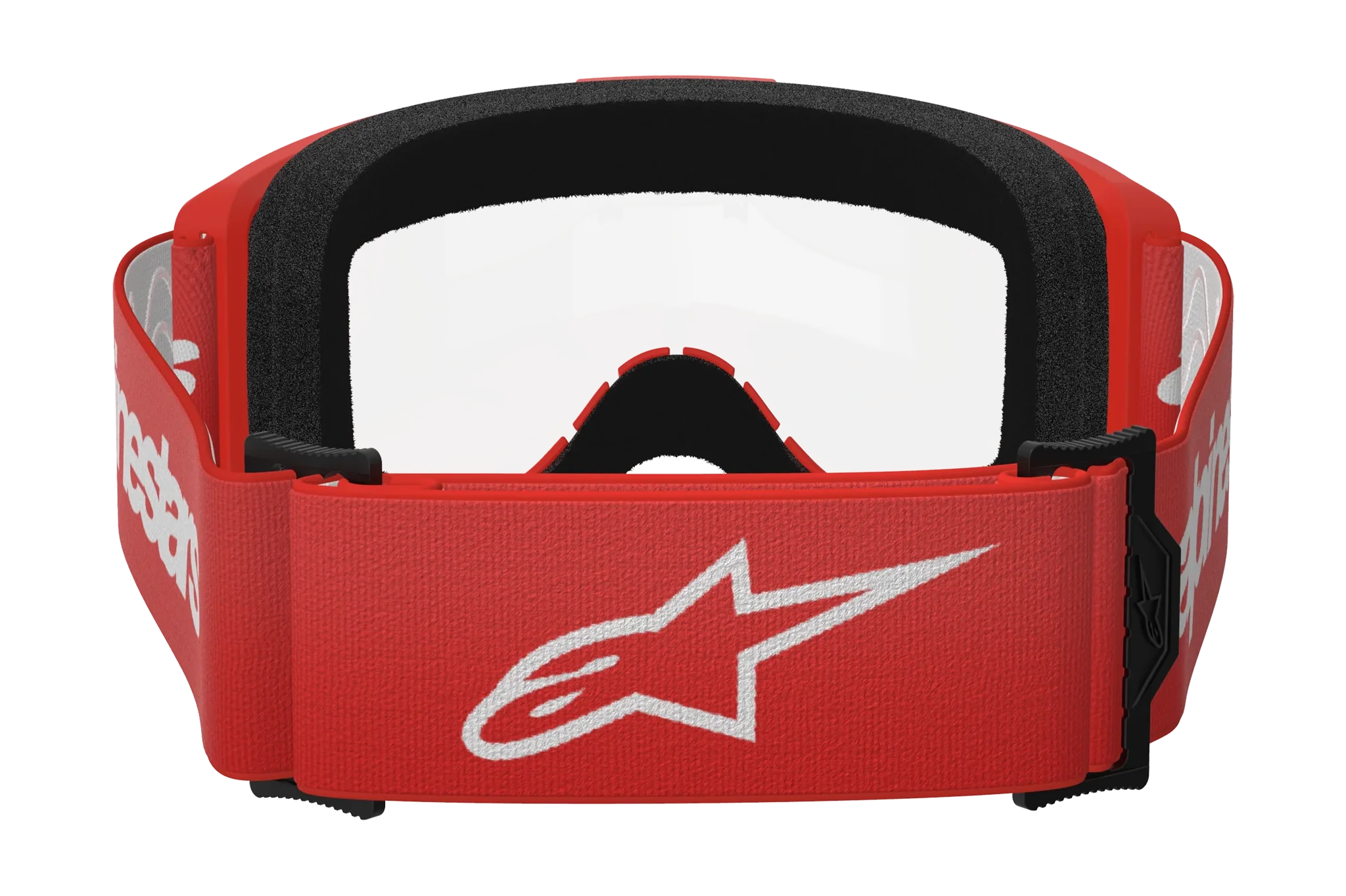 Alpinestars Motocross Goggle Vision 3 Wordmark - Red - Clear
