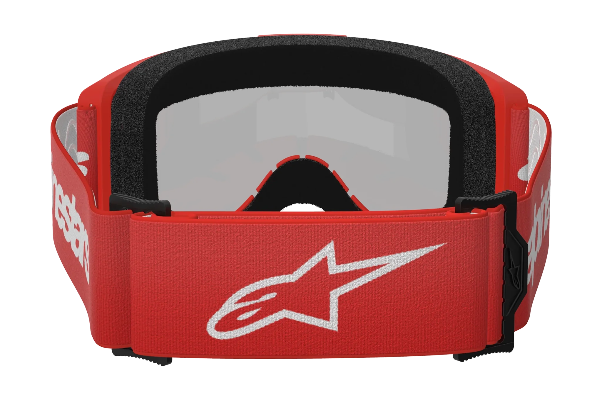 Alpinestars Motocross Goggle Vision 3 Wordmark - Red - Mirror Silver