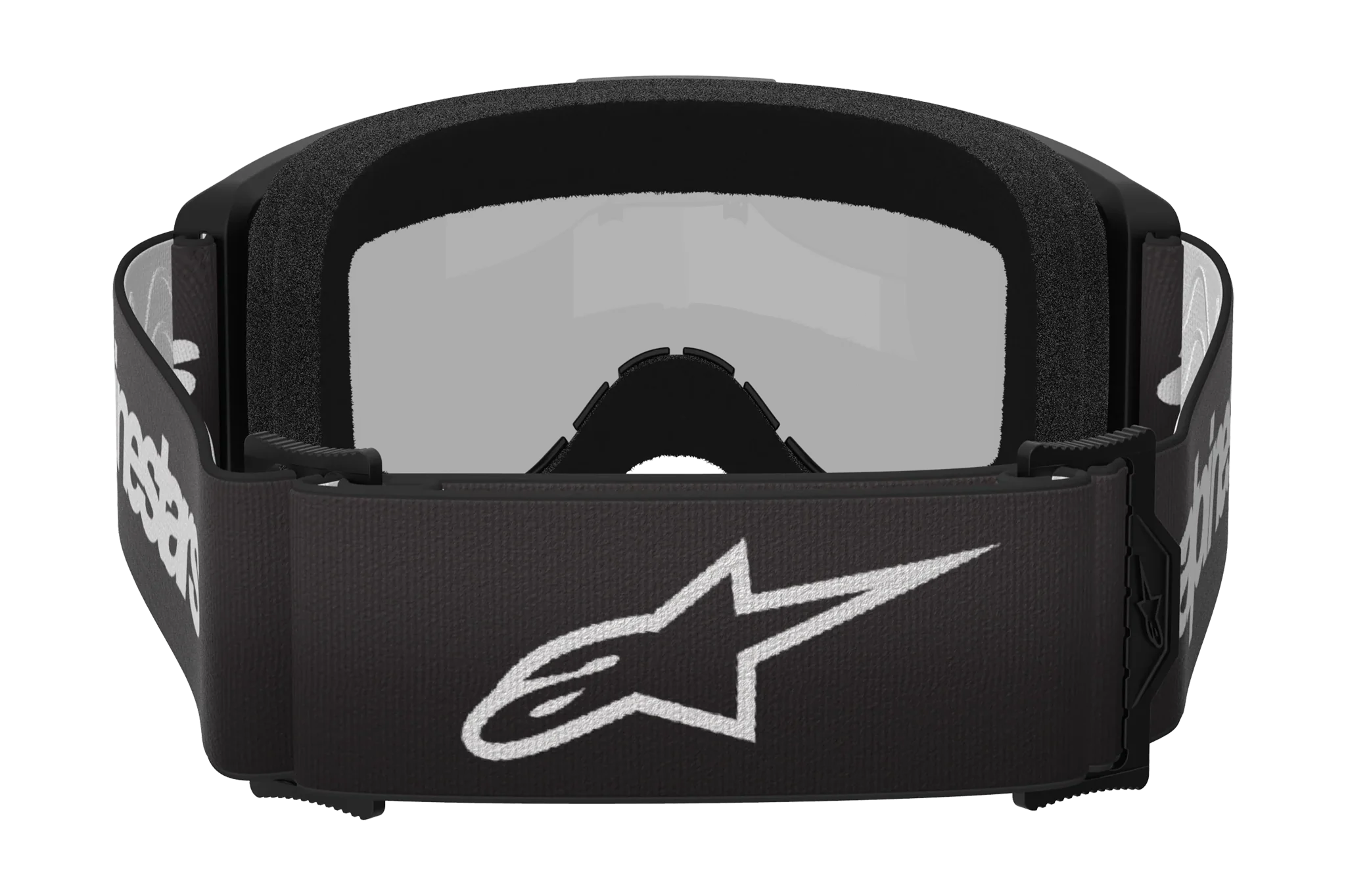 Alpinestars Motocross Goggle Vision 3 Wordmark - Black - Mirror Silver