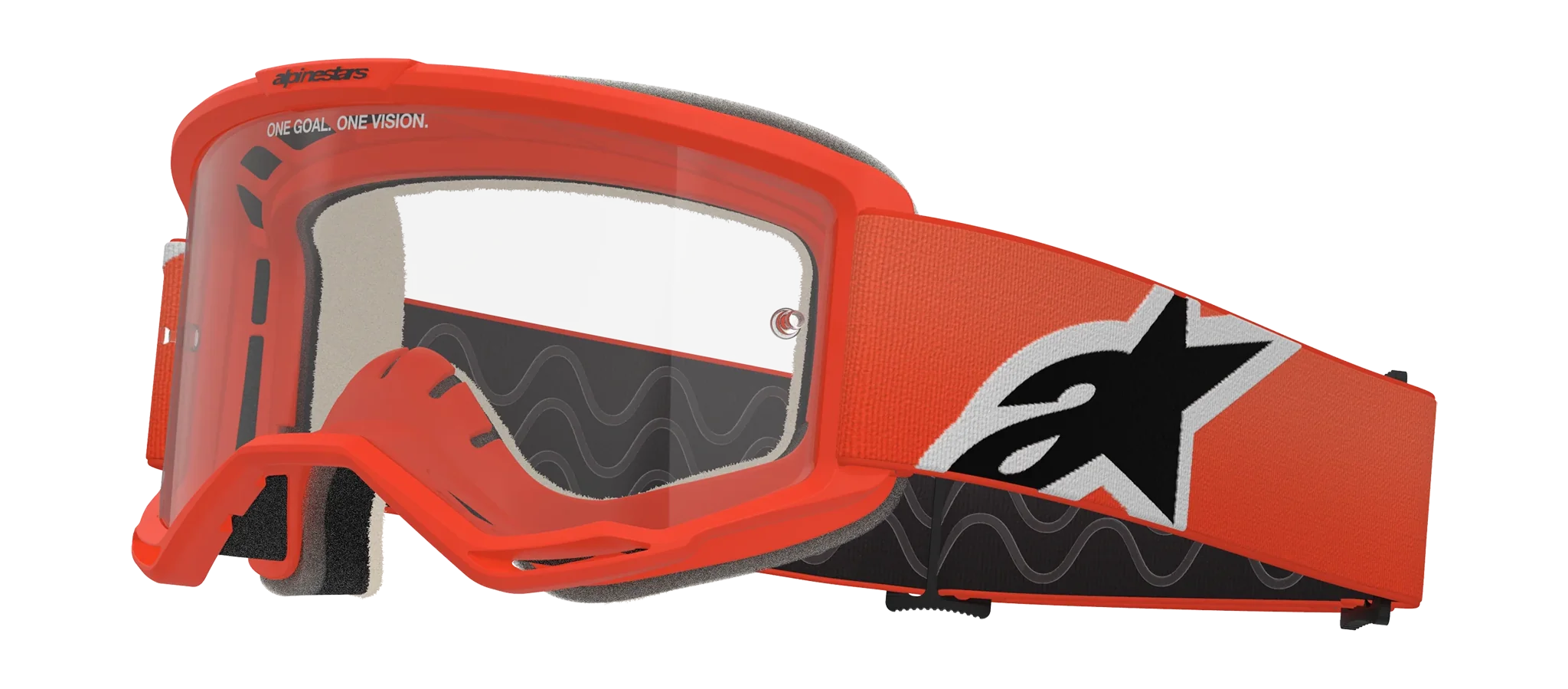 Alpinestars Motocross Goggle Vision 5 Corp - Orange - Clear