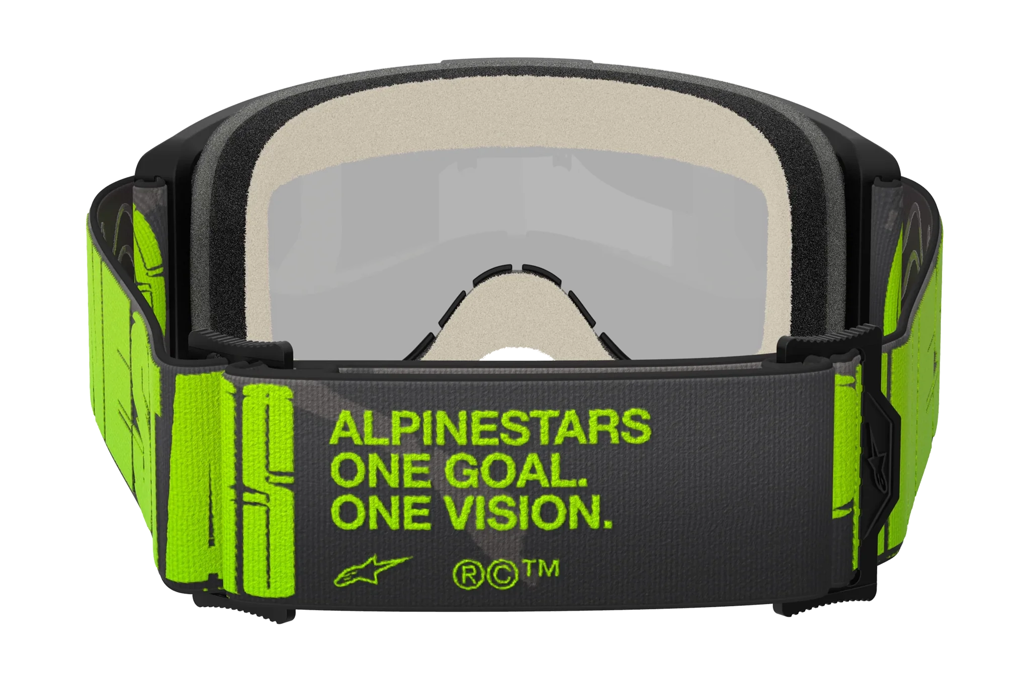 Alpinestars Motocross Goggle Vision 5 Hollow - Charcoal / Fluo Yellow - Mirror Silver