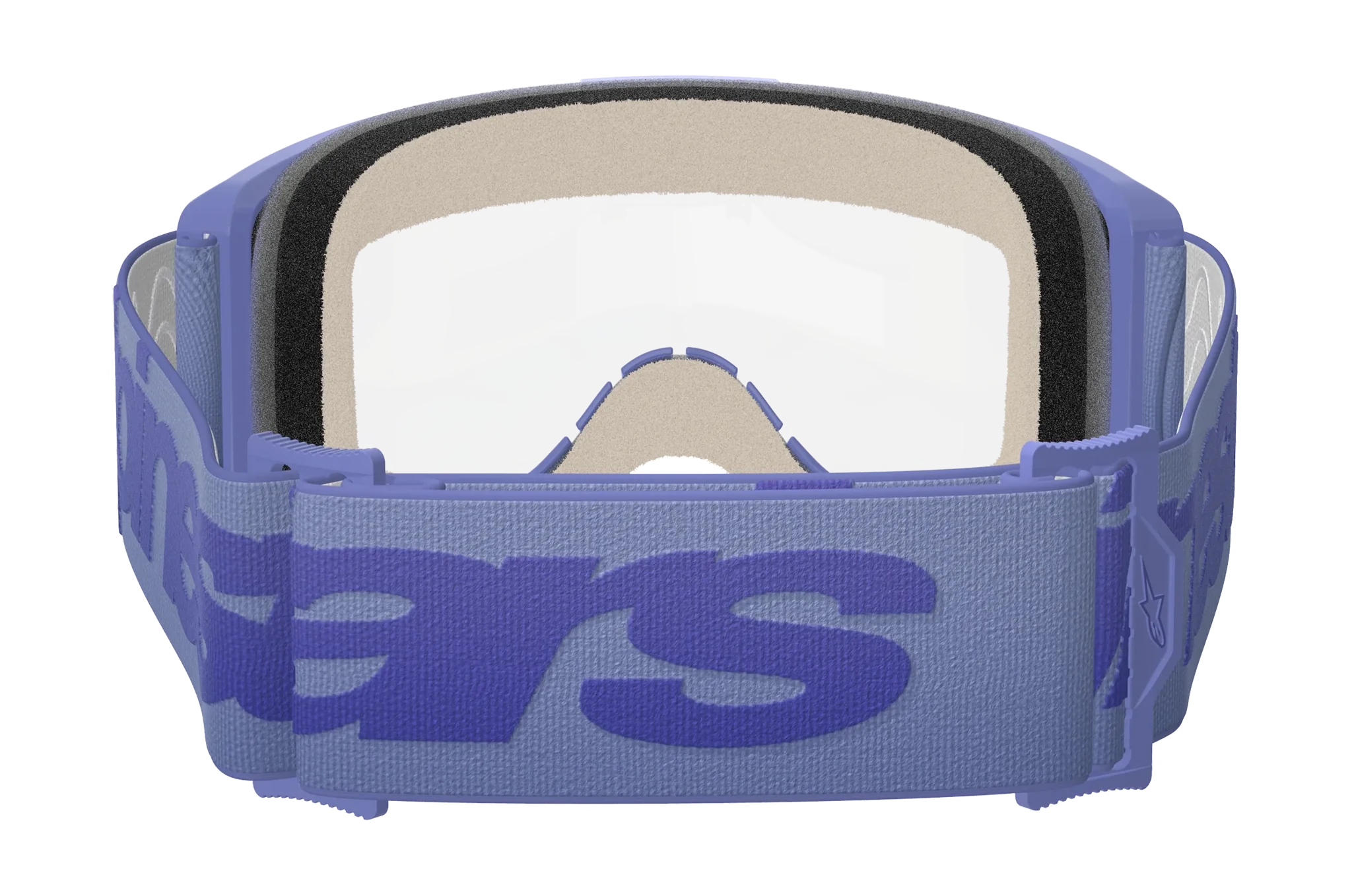 Alpinestars Motocross Goggle Vision 5 Wordmark - Purple - Clear