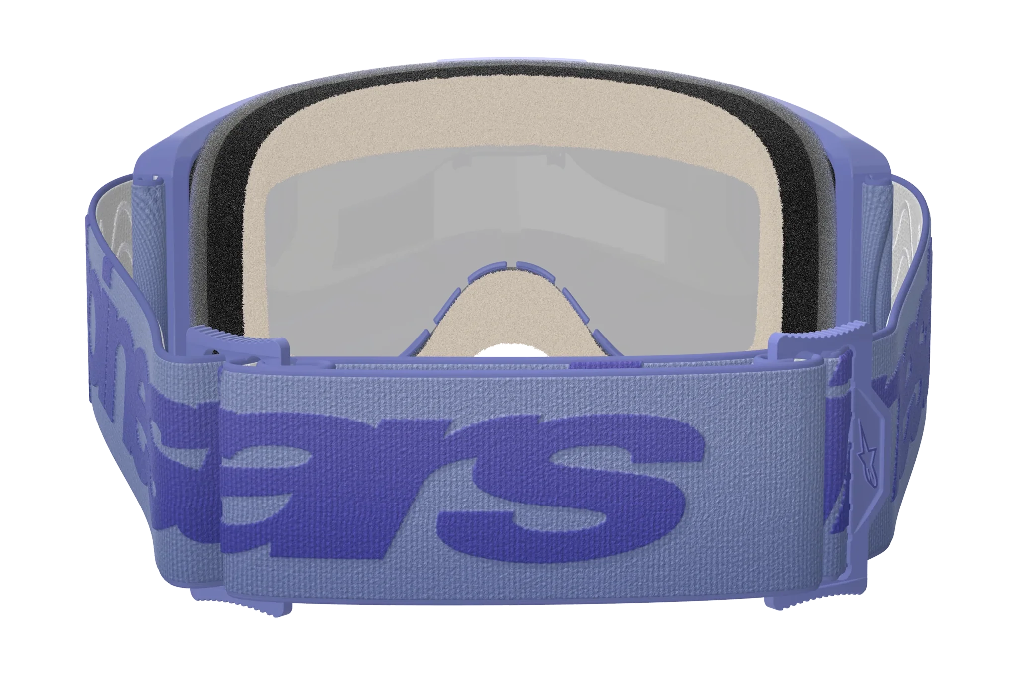 Alpinestars Motocross Goggle Vision 5 Wordmark - Purple - Mirror Blue
