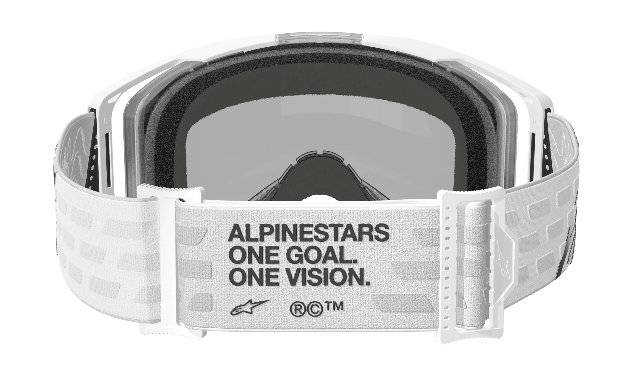 Alpinestars Motocross Goggle Vision 8 Corp - White - Mirror Silver