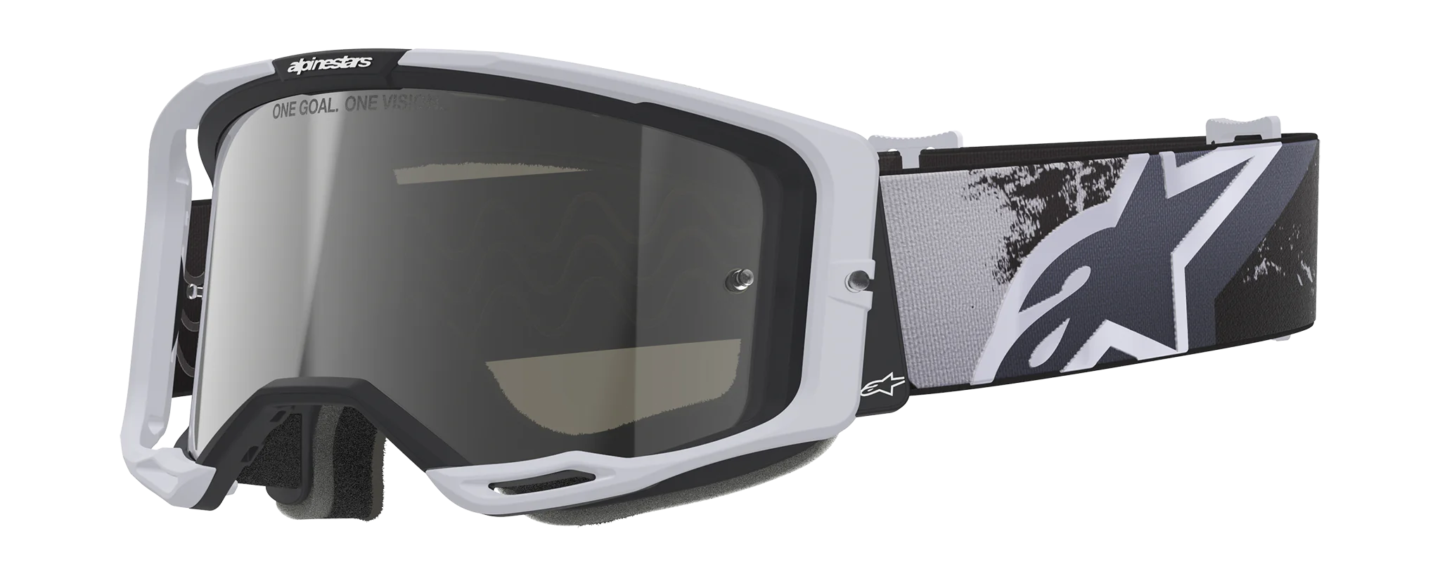 Alpinestars Motocross Goggle Vision 8 Lahnd - Iron / Camo - Mirror Silver