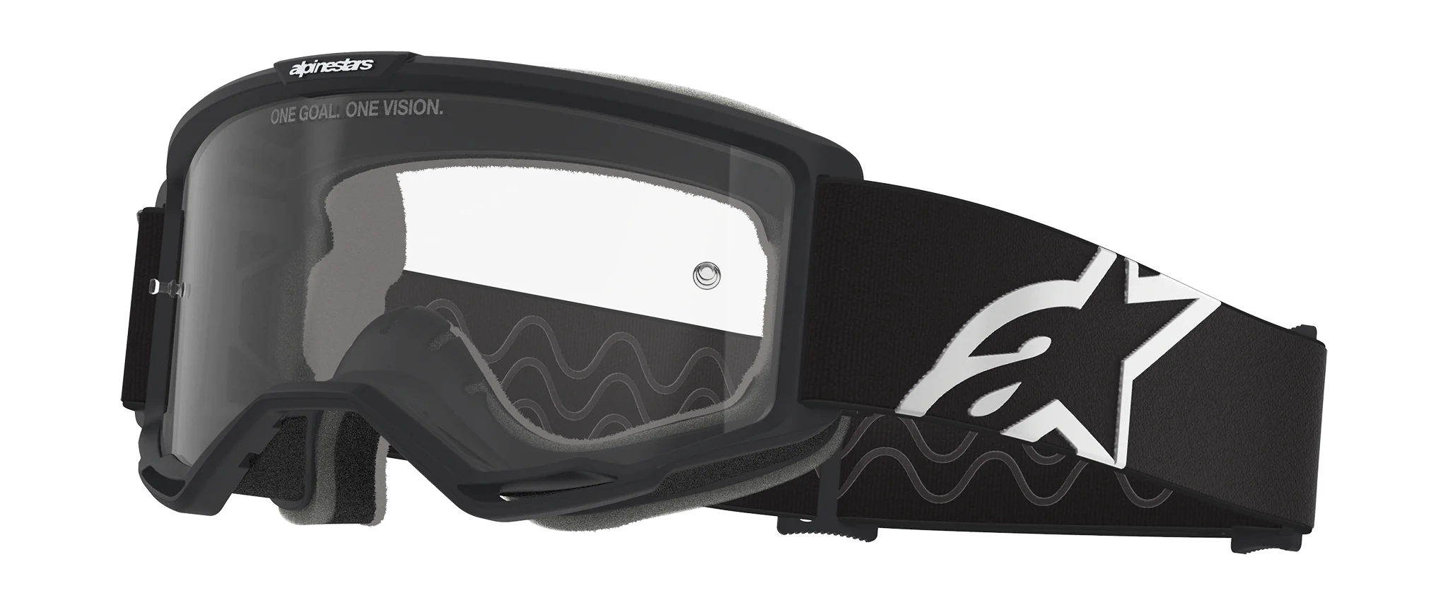 Alpinestars Motocross Goggle Vision OTG - Black / Grey - Clear