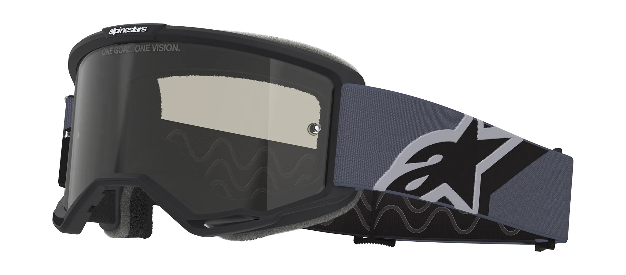 Alpinestars Motocross Goggle Vision Sand - Black / Grey - Dark Smoke