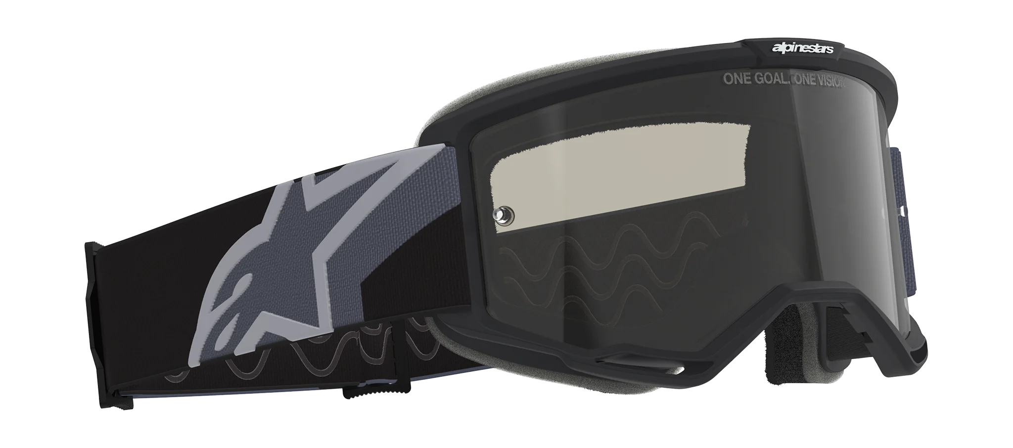 Alpinestars Motocross Goggle Vision Sand - Black / Grey - Dark Smoke