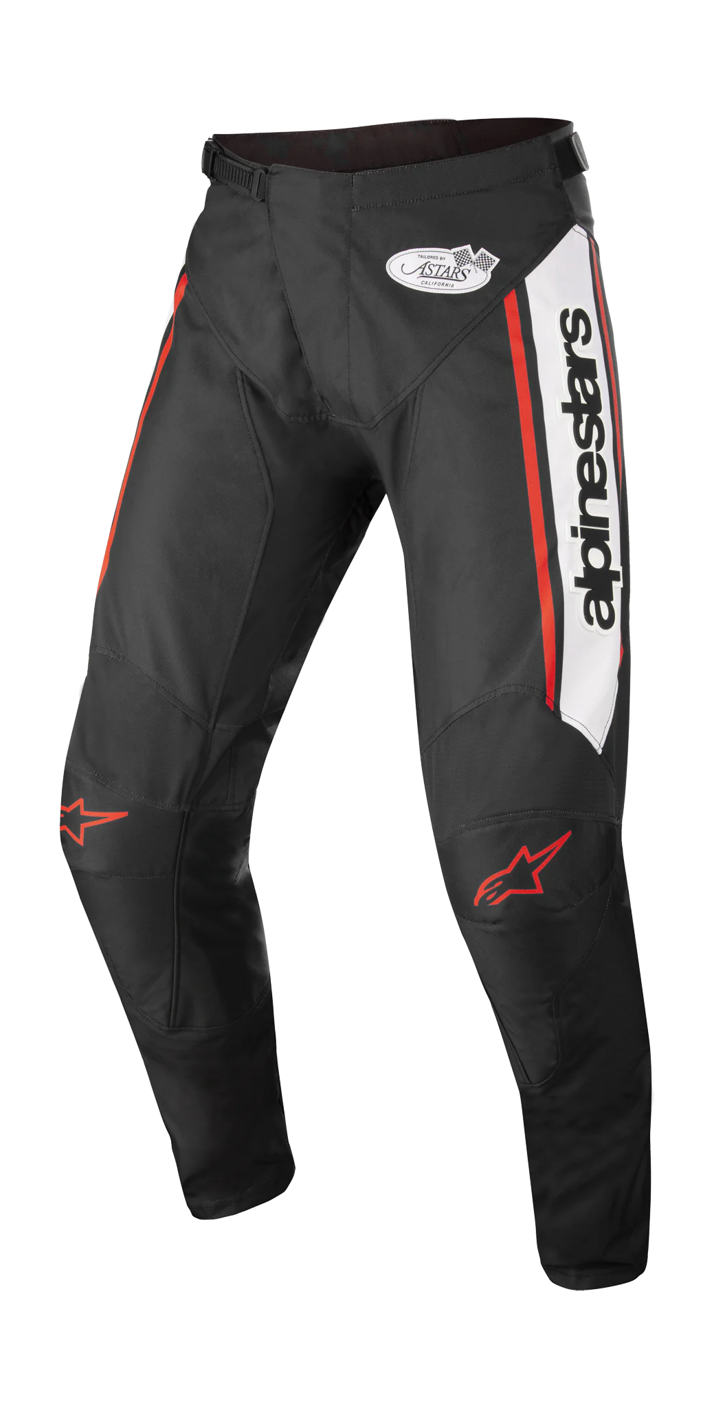 Alpinestars Motocross Pants Racer Flagship - Black / White / Fluo Red