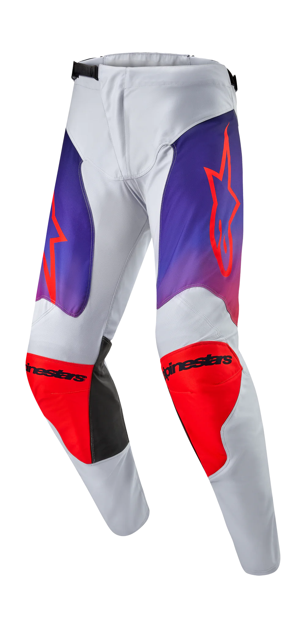 Alpinestars Motocross Pants Racer Hoen - Light Grey / Hot Orange / Black