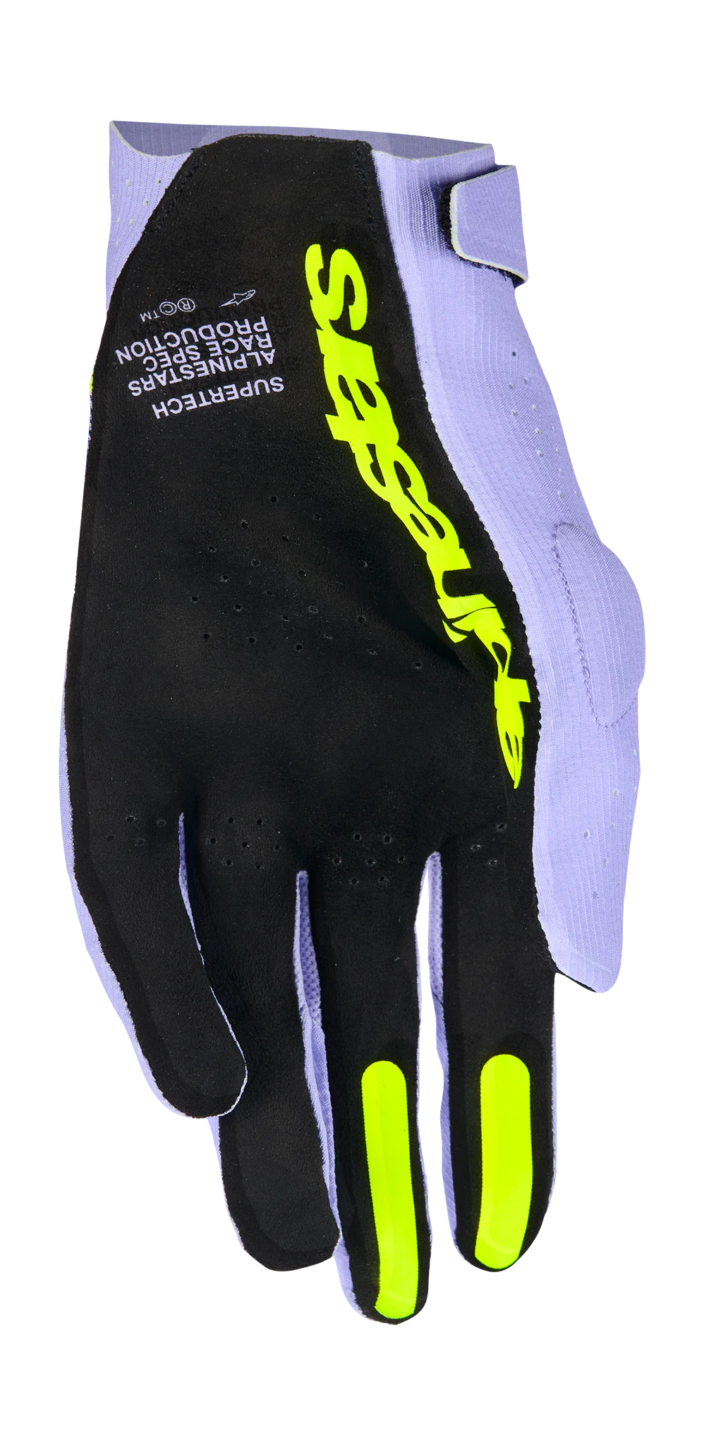 Alpinestars Motocross Gloves 2026 Supertech - Lavender / Violet / Fluo Yellow