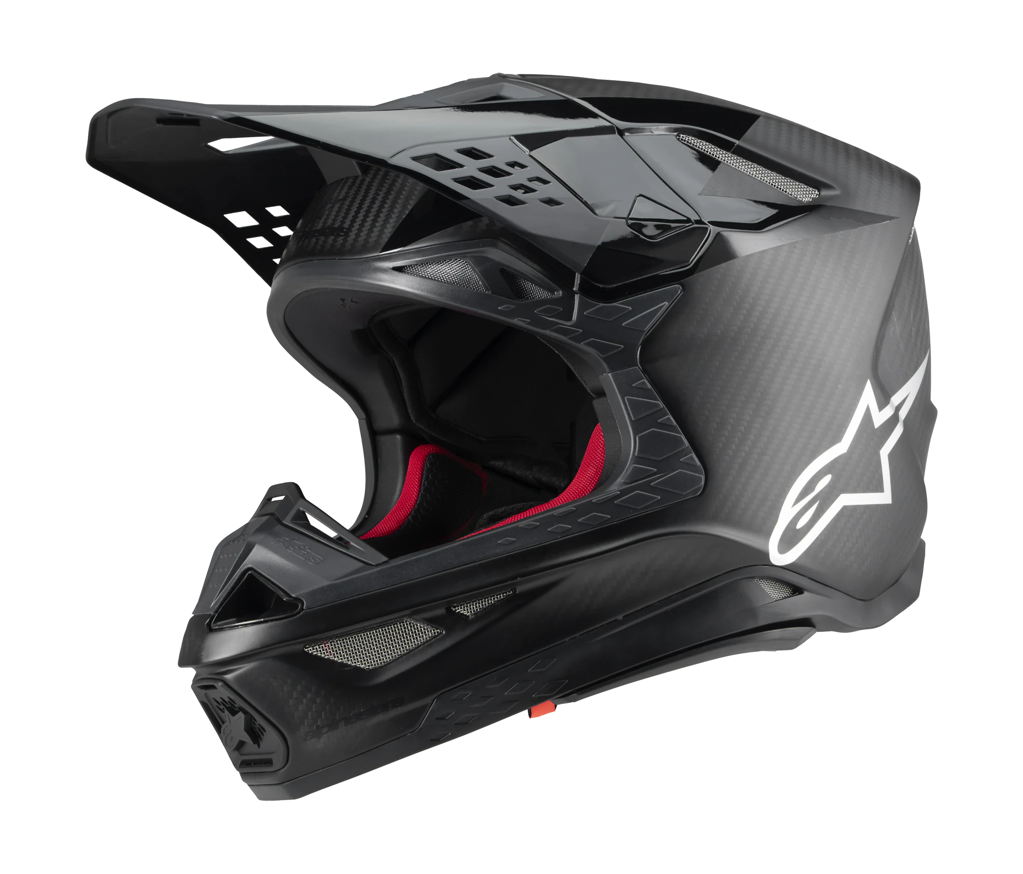 Alpinestars Motocross Helmet S-M10 Fame - Black / Carbon