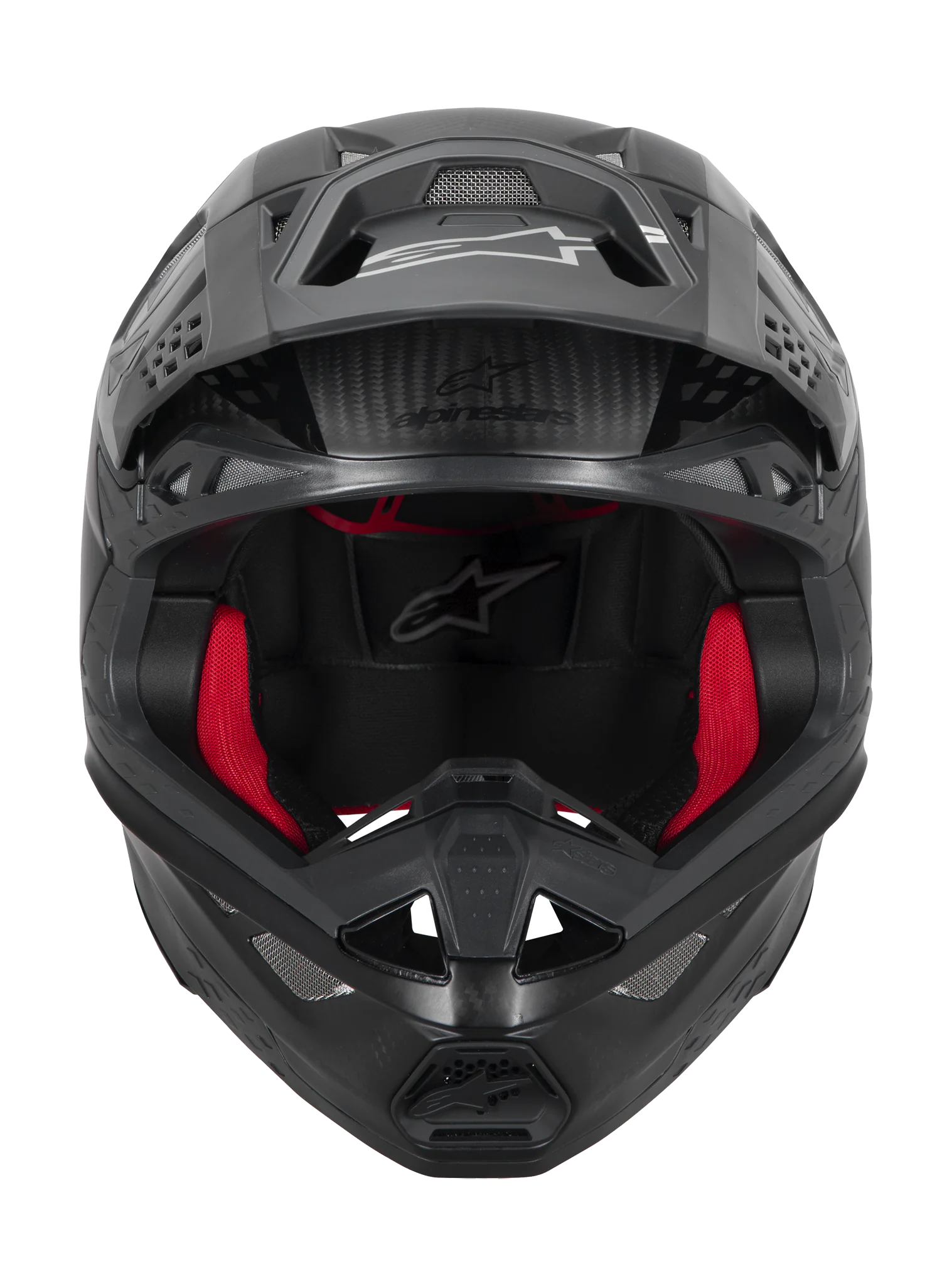 Alpinestars Motocross Helmet S-M10 Fame - Black / Carbon