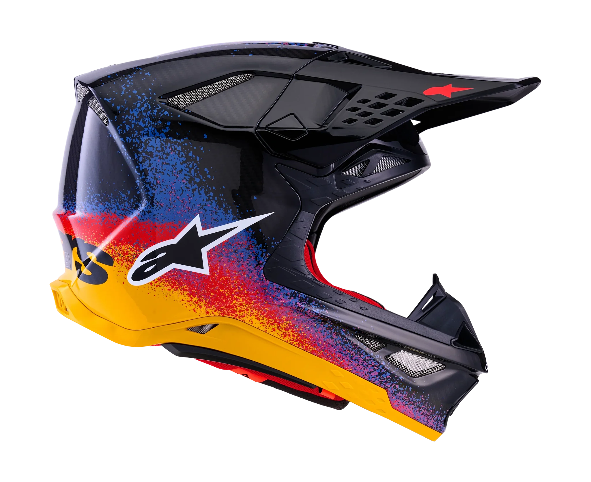 Alpinestars Motocross Helmet S-M10 LE Black Hole - Black / Burst