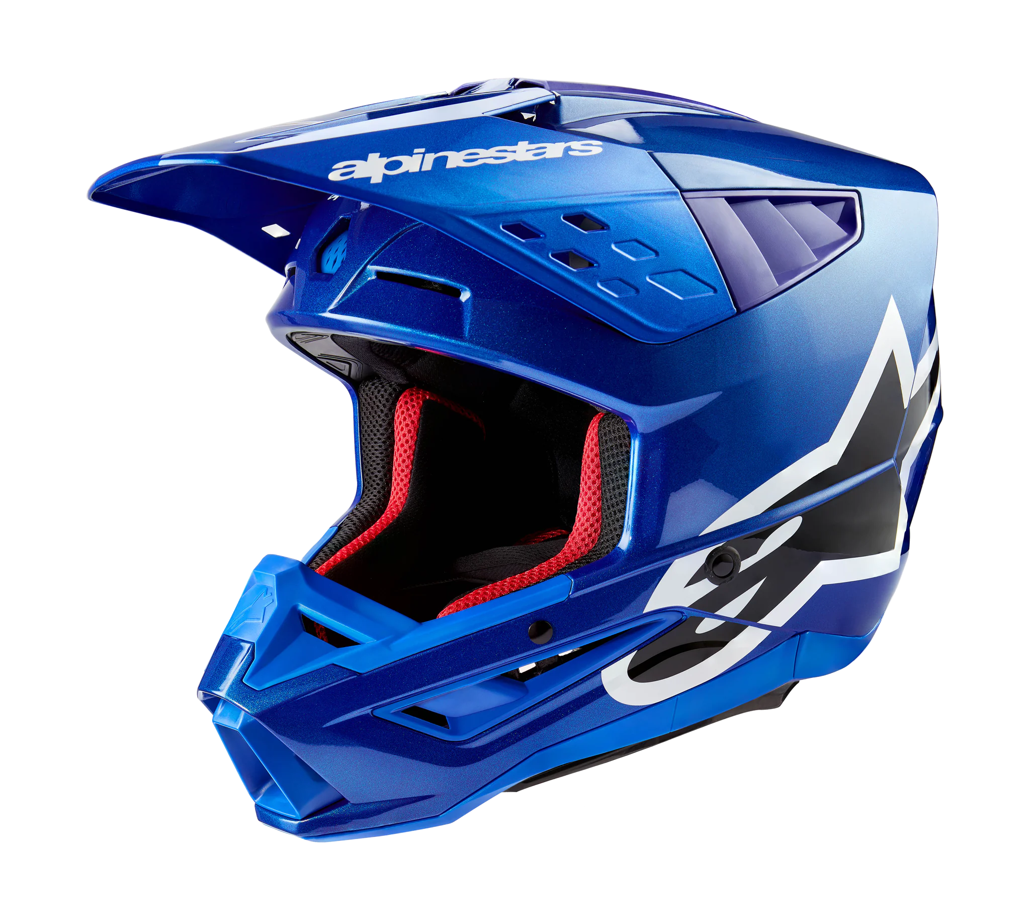 Alpinestars Motocross Helmet S-M5 Corp - Gloss Blue