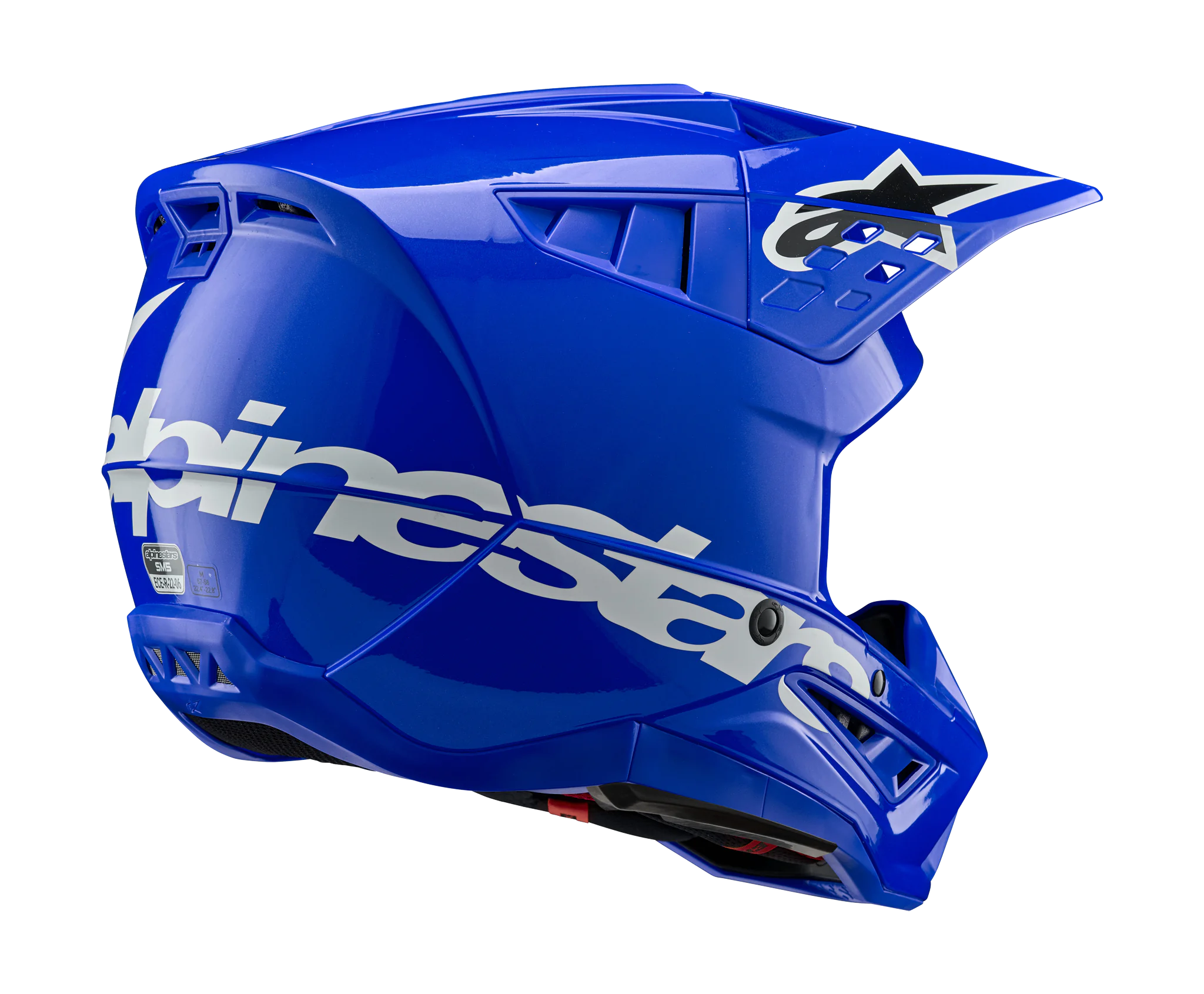 Alpinestars Motocross Helmet S-M5 Corp - Gloss Blue