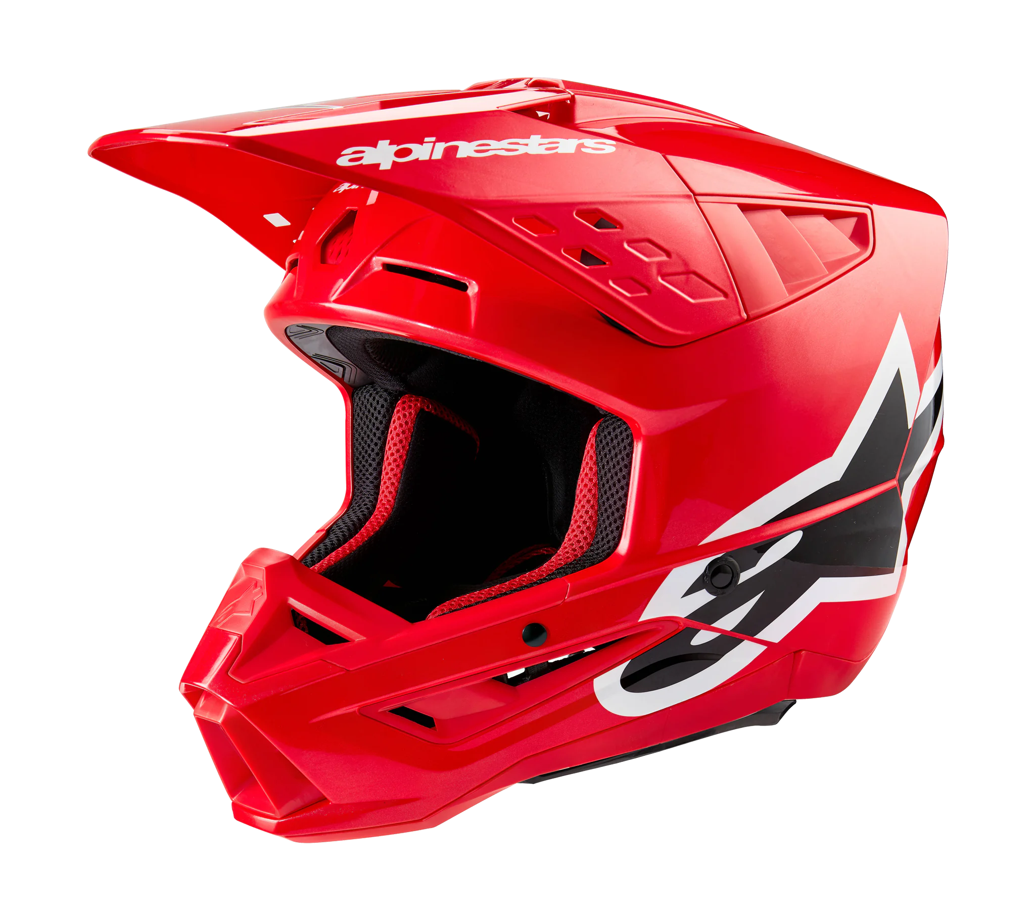 Alpinestars Motocross Helmet S-M5 Corp - Gloss Red