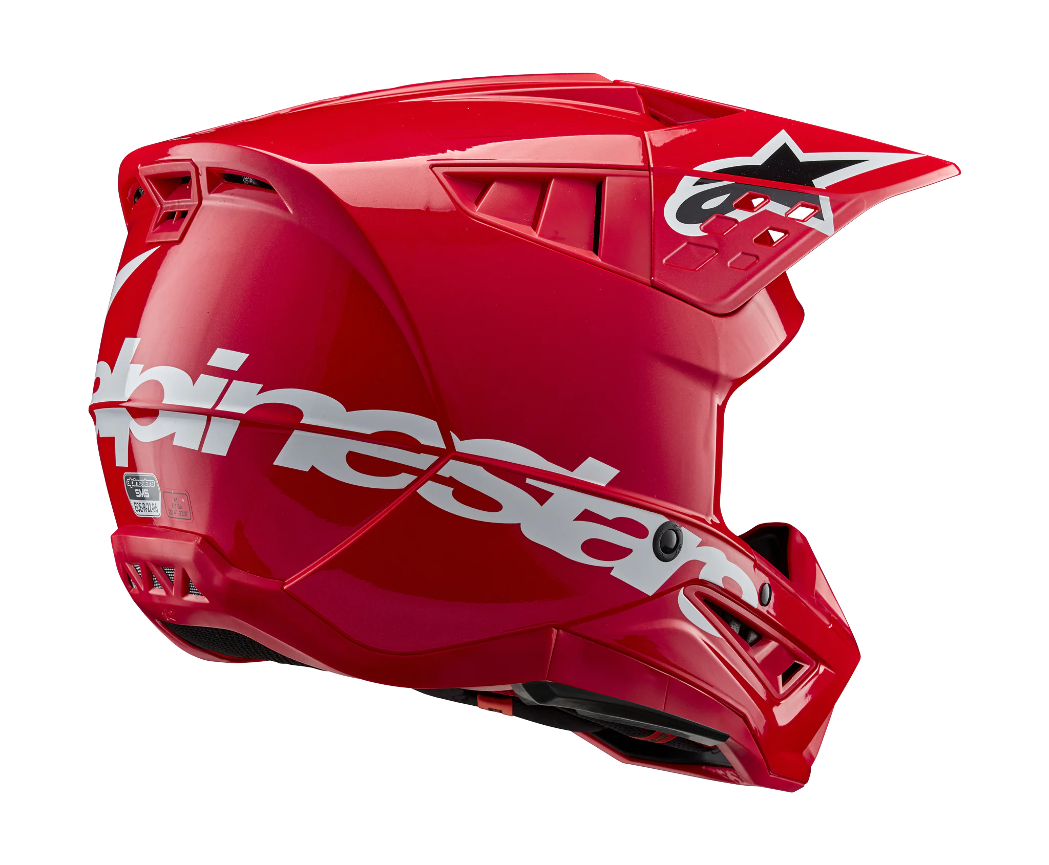 Alpinestars Motocross Helmet S-M5 Corp - Gloss Red