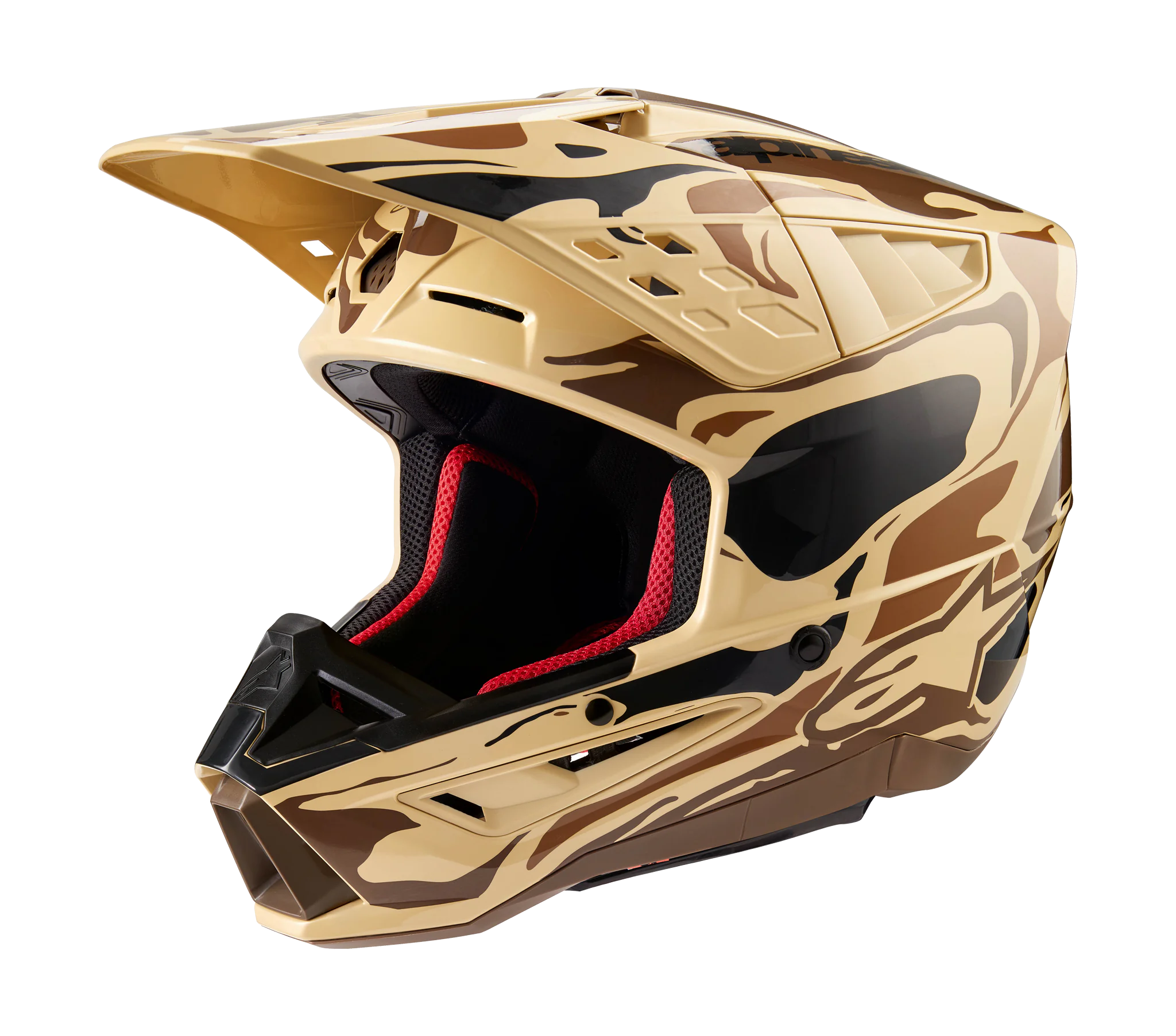 Alpinestars Motocross Helmet S-M5 Mineral - Matte Dark Brown