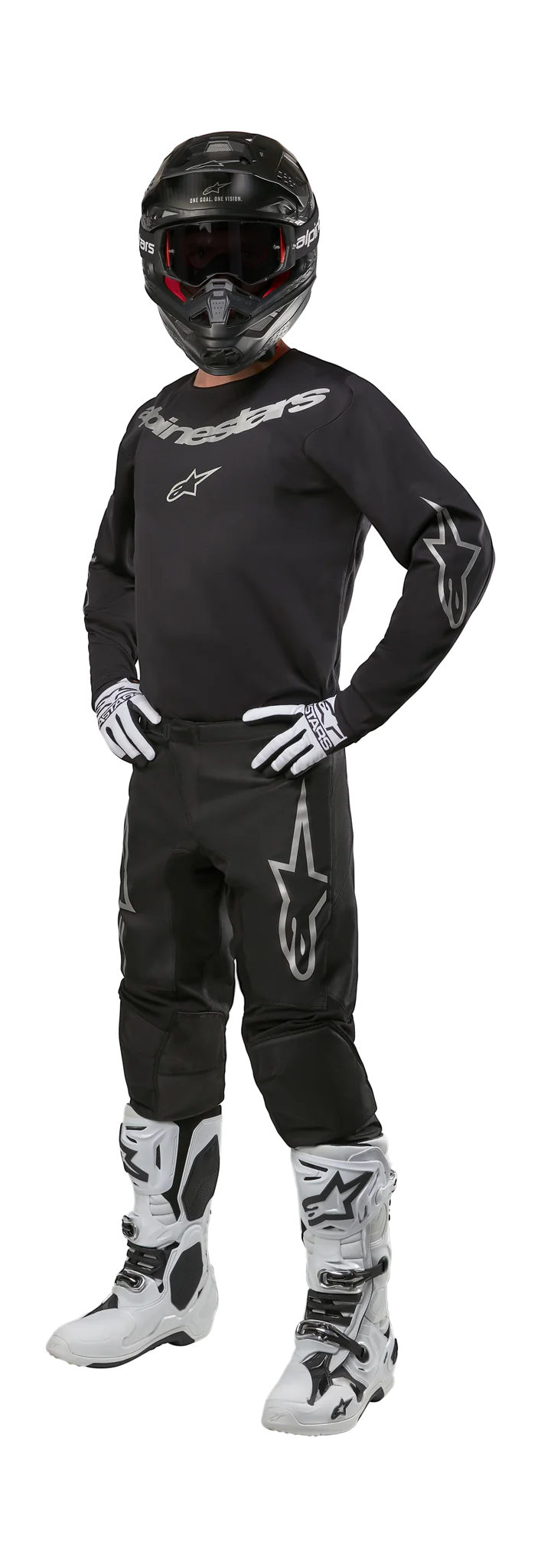 Alpinestars Motocross Gear 2026 Fluid Graphite - Black / Silver