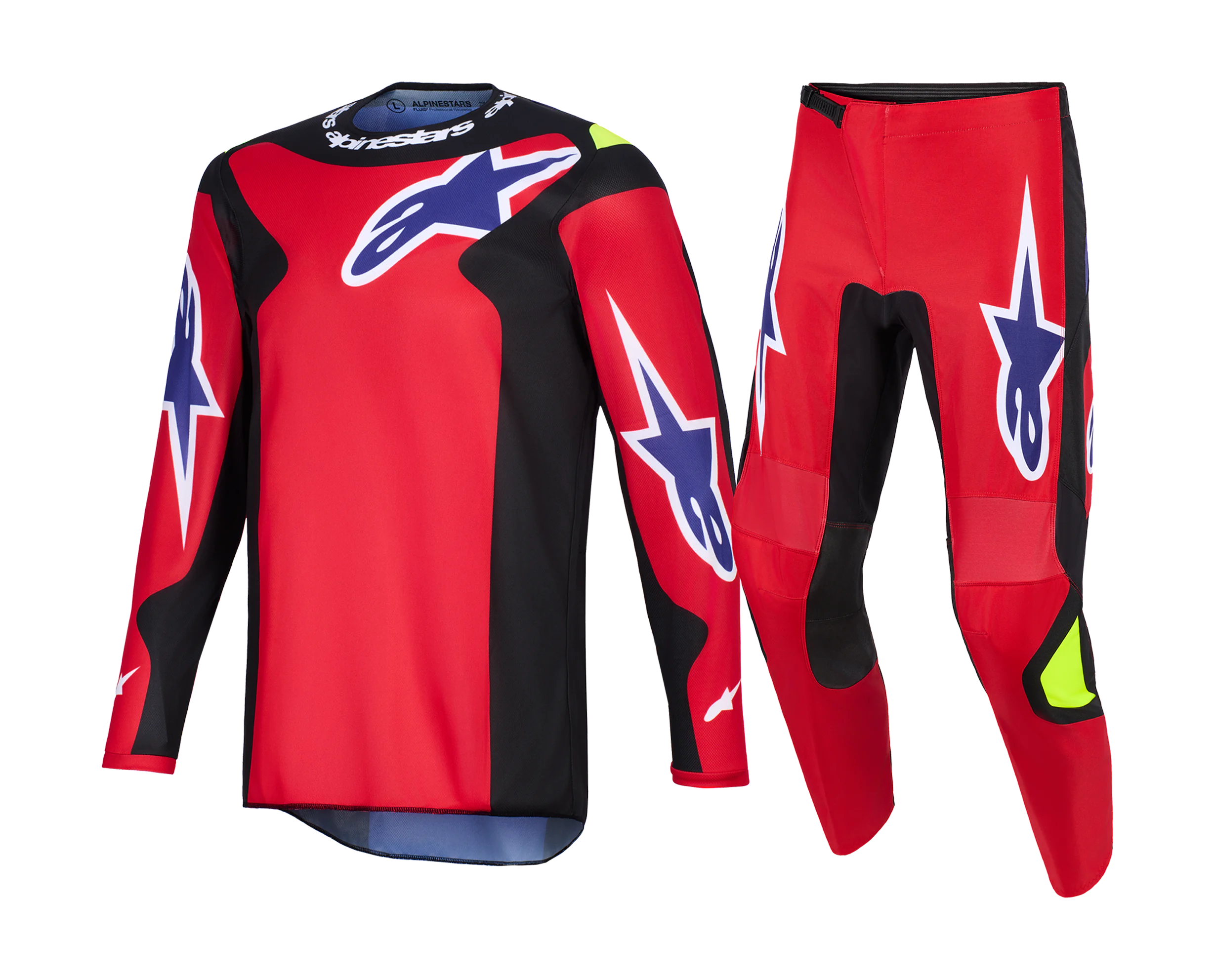 Alpinestars Motocross Gear 2026 Fluid Grid - Red / Black / Purple