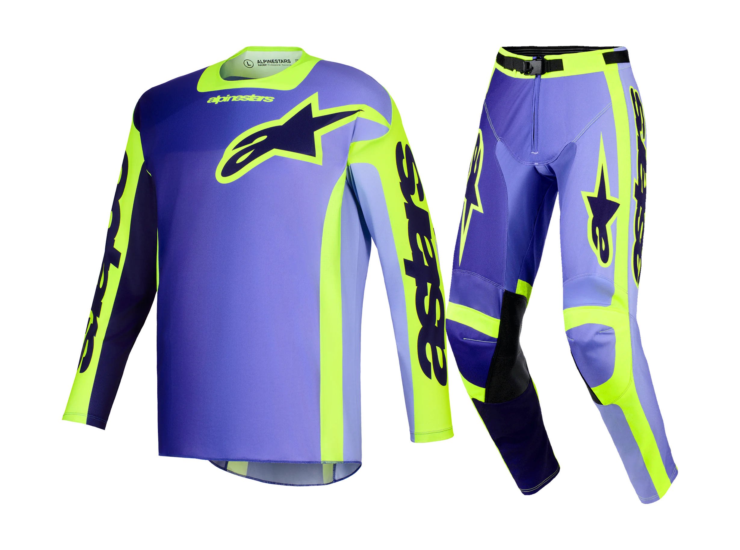 Alpinestars Motocross Gear 2026 Racer Portl - Purple / Fluo Yellow