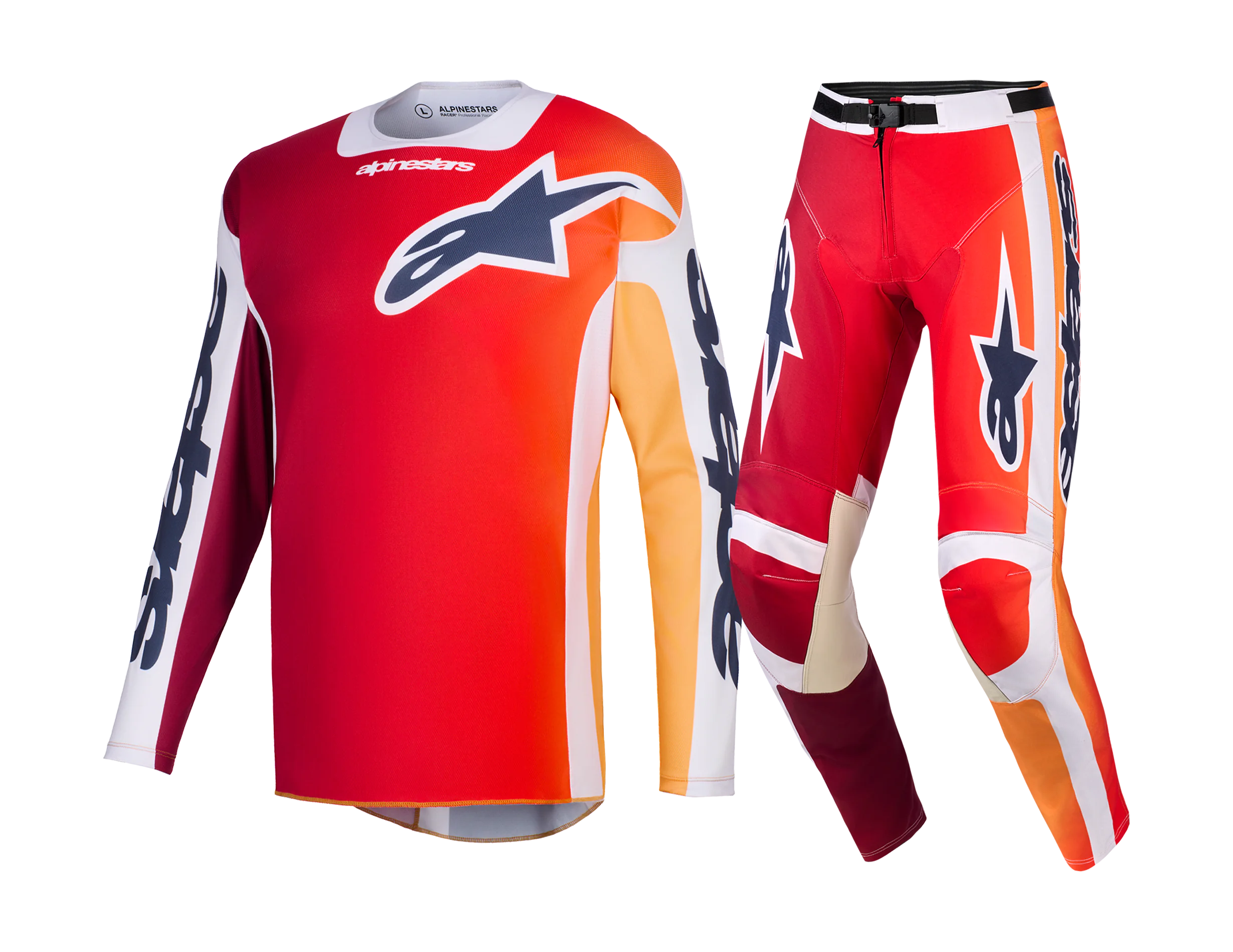 Alpinestars Motocross Gear 2026 Racer Portl - Red / Light Grey / Dark Grey