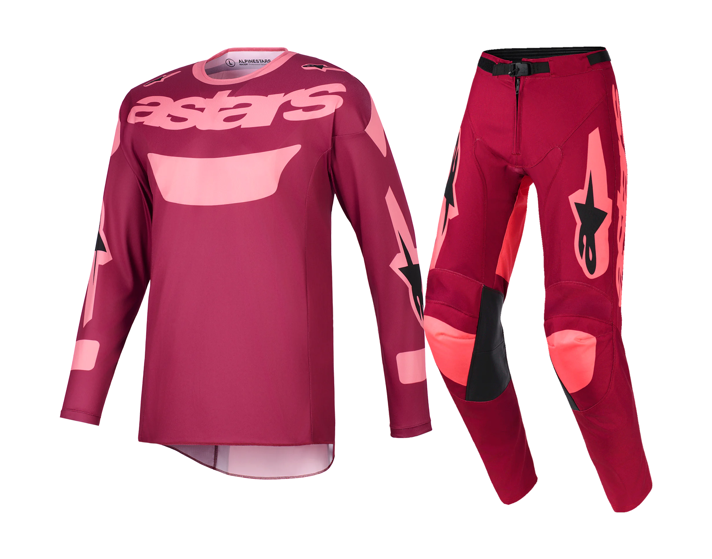 Alpinestars Motocross Gear 2026 Racer Riway - Dark Red / Coral