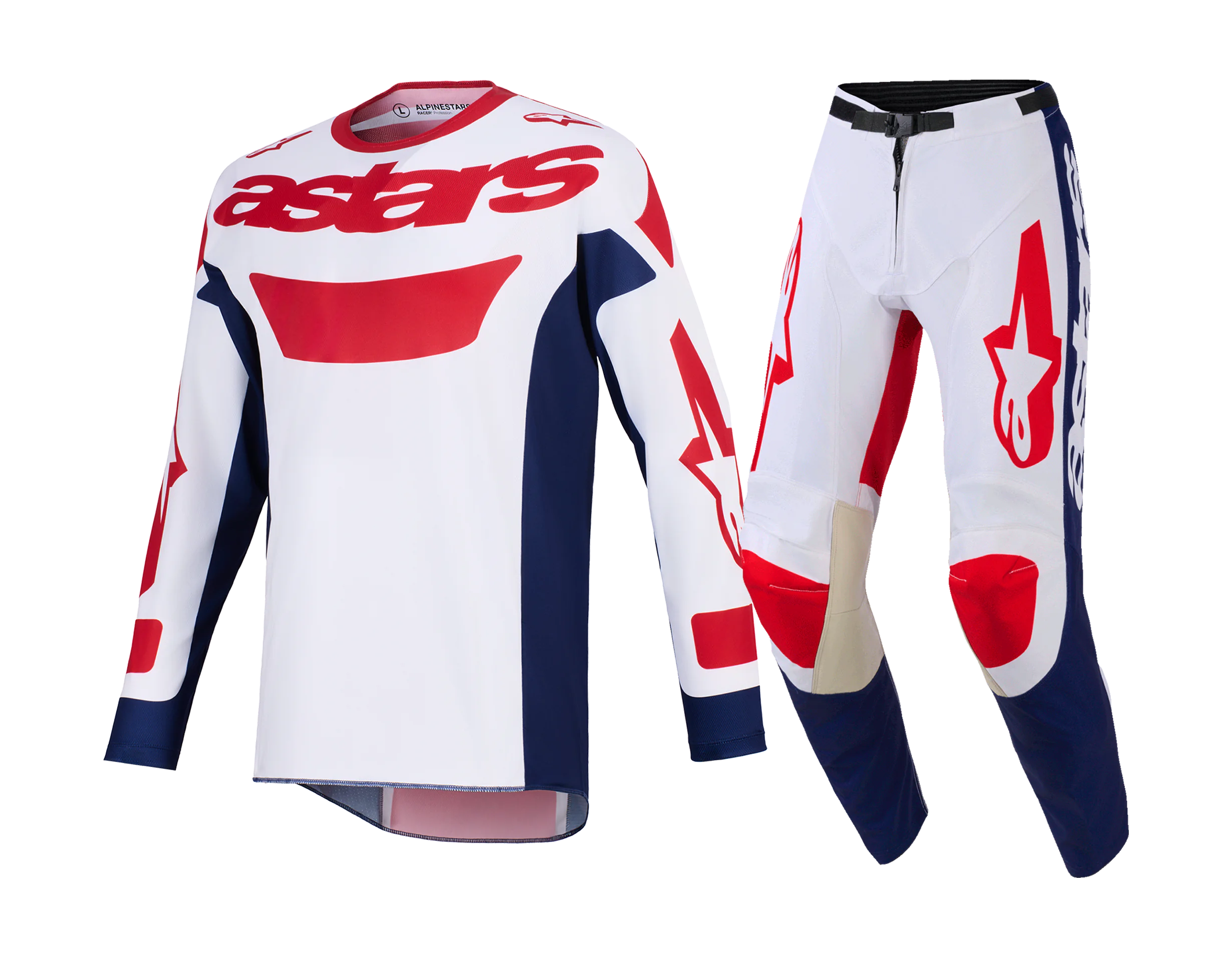 Alpinestars Motocross Gear 2026 Racer Riway - White / Blue / Red