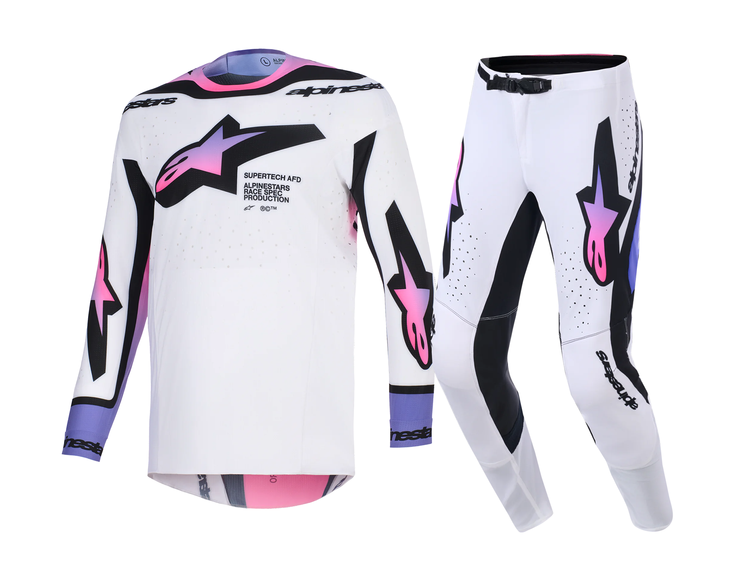 Alpinestars Motocross Gear 2026 Supertech Pro Vista - White / Purple / Black