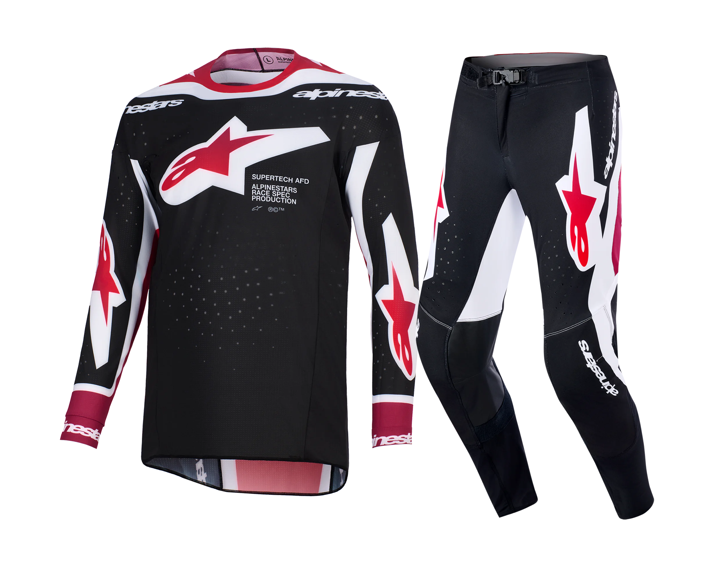 Alpinestars Motocross Gear 2026 Supertech Pro Vista - Black / Red / White