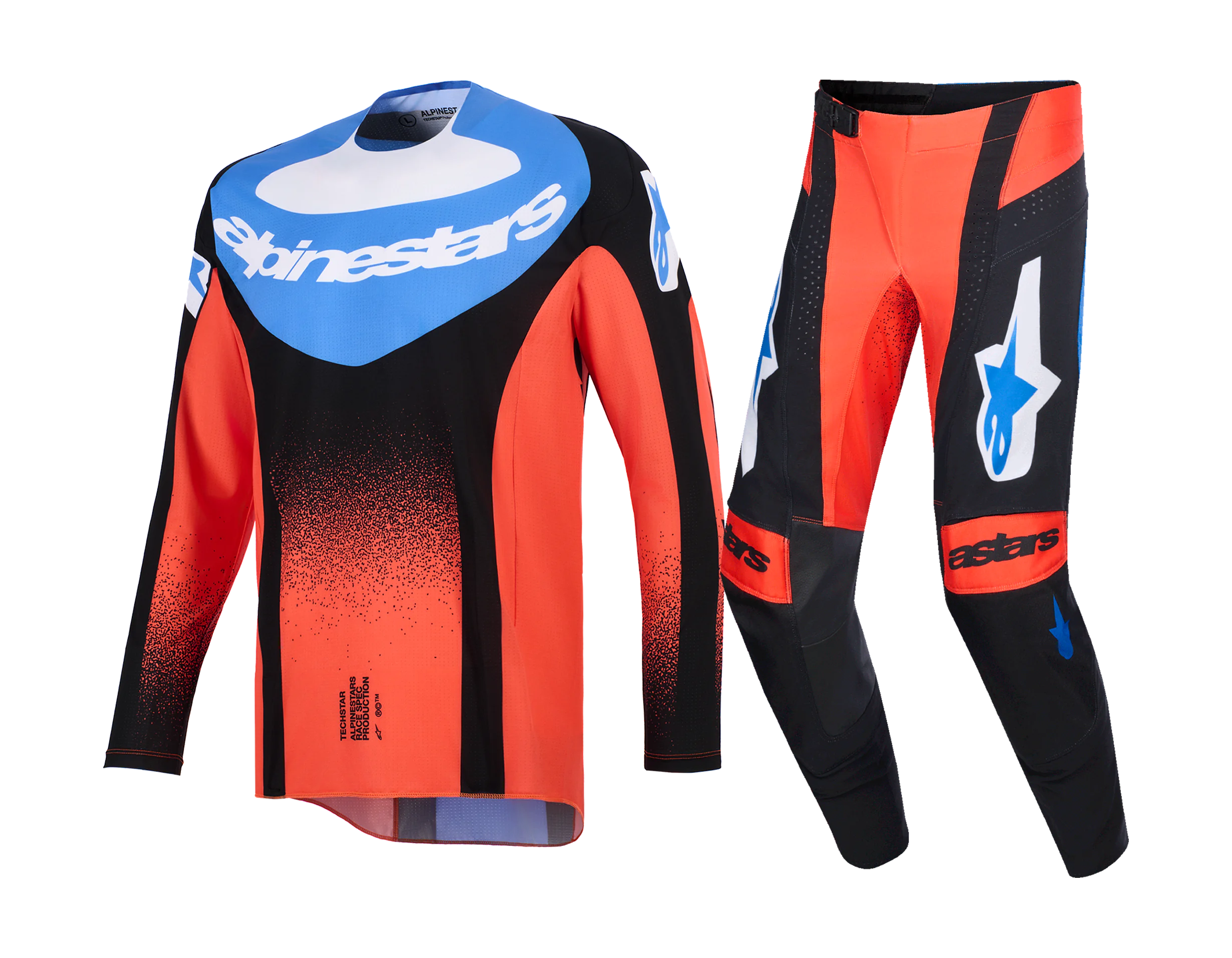 Alpinestars Motocross Gear 2026 Techstar Knif - Orange / Black / Ucla / Blue