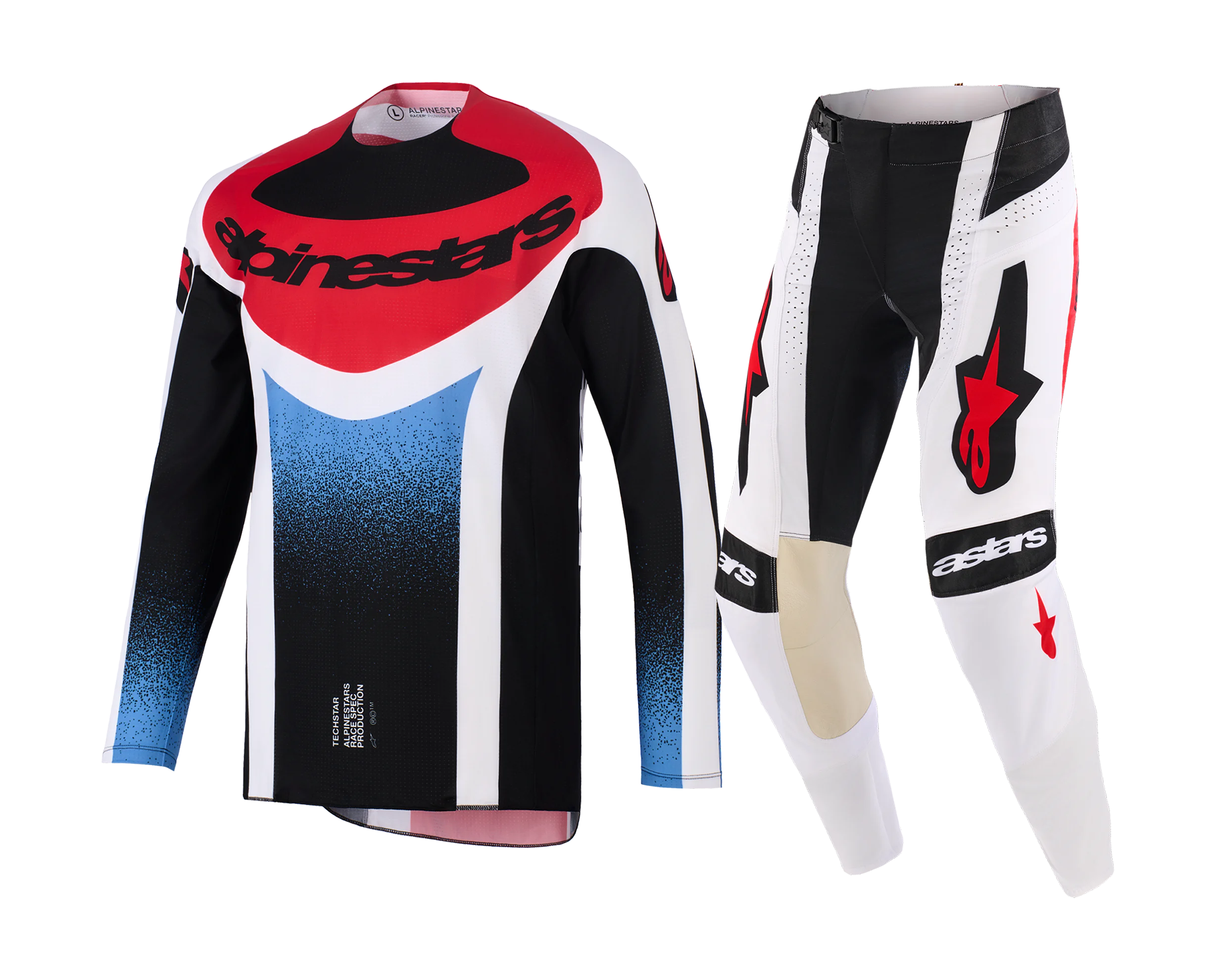 Alpinestars Motocross Gear 2026 Techstar Knif - Black / White / Red