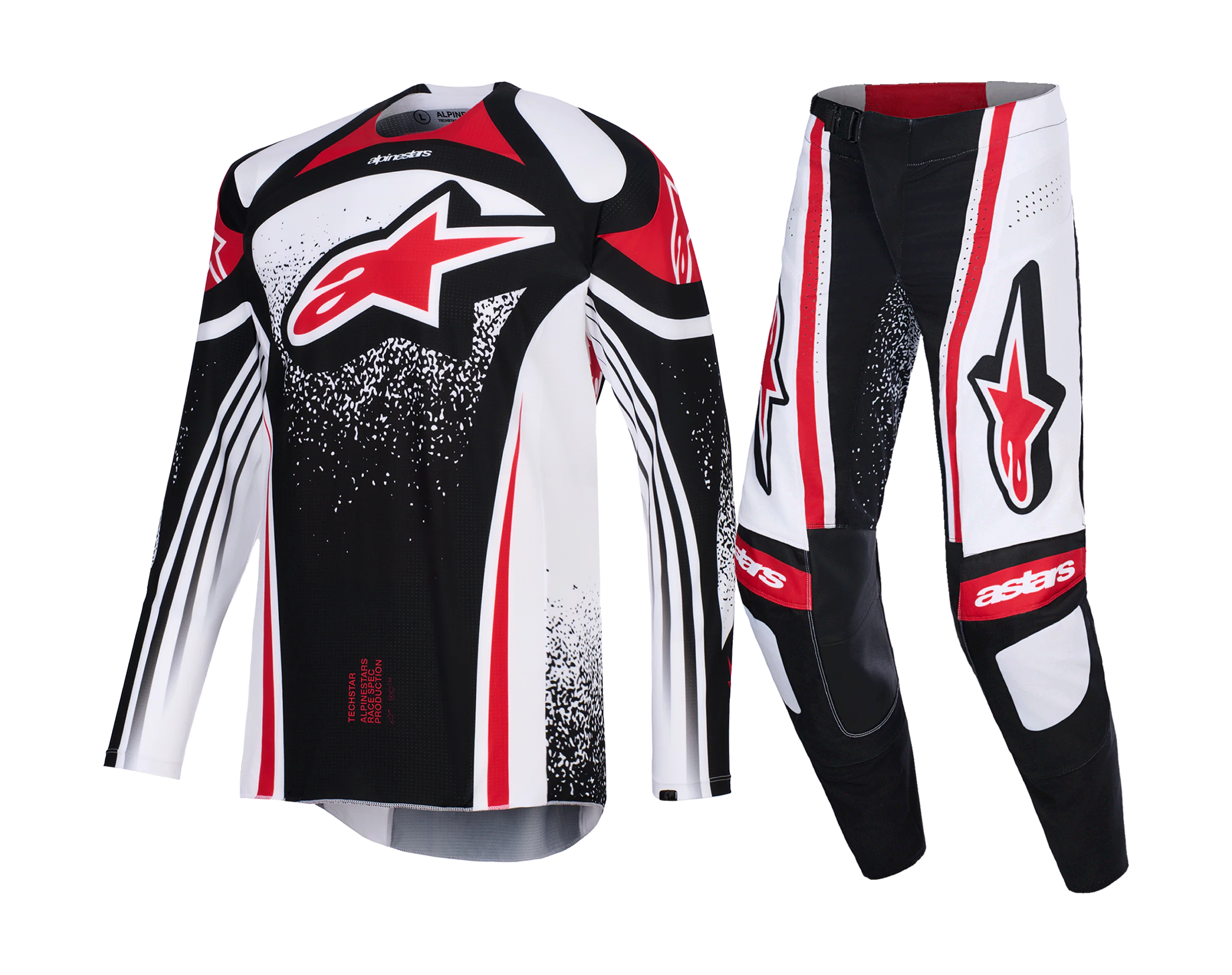 Alpinestars Motocross Gear 2026 Techstar Nomur - Black / White / Red